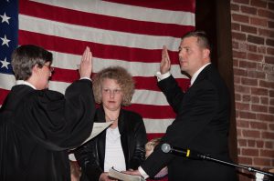 Circuit Court Judge Martha Williams administered the Oath of Office to new Cullman County Sheriff Matt Gentry.