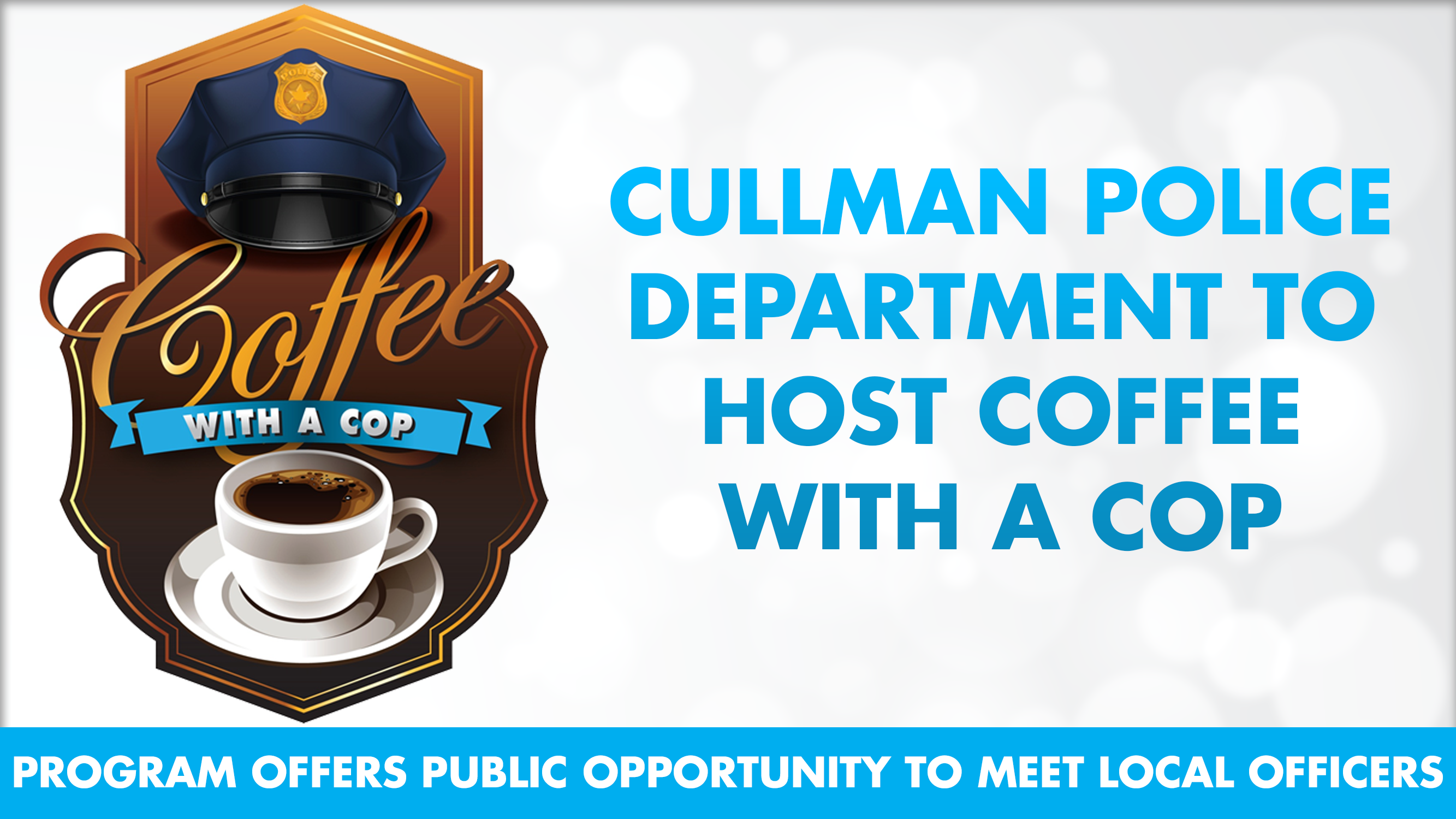 Cullman Police Department to host Coffee with a Cop