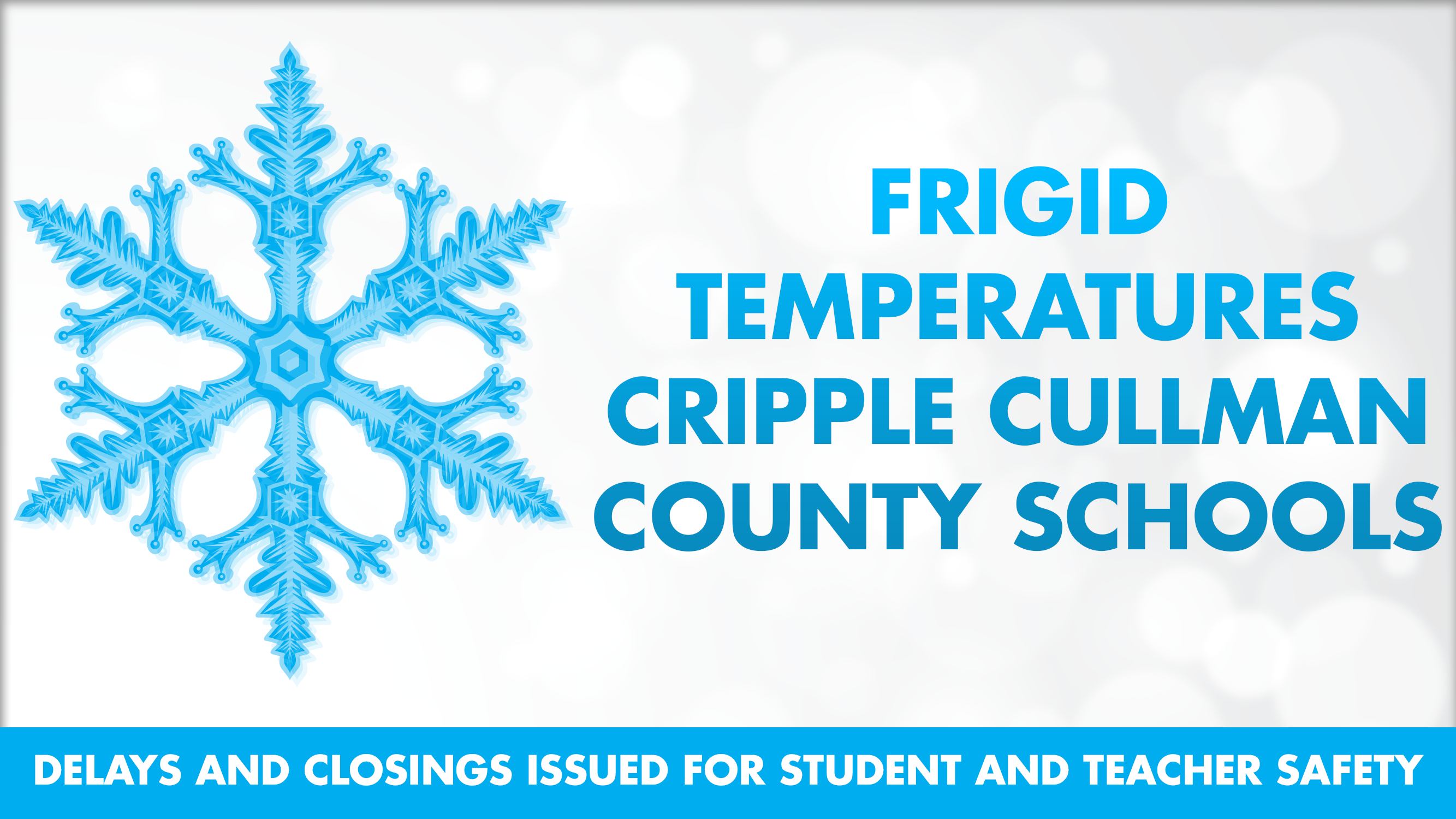 Frigid Temperatures Cripple Cullman County Schools