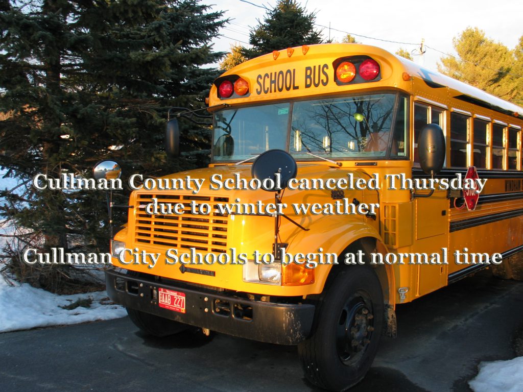 Cullman County Schools canceled Thursday due to winter weather - The ...