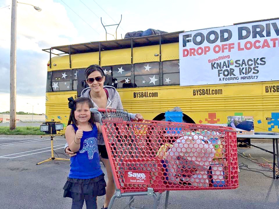 Knapsacks for Kids Food Drive Kickoff: Area Churches and Residents ‘Stuff the Bus’ to End Local Childhood Hunger Melissa Betts