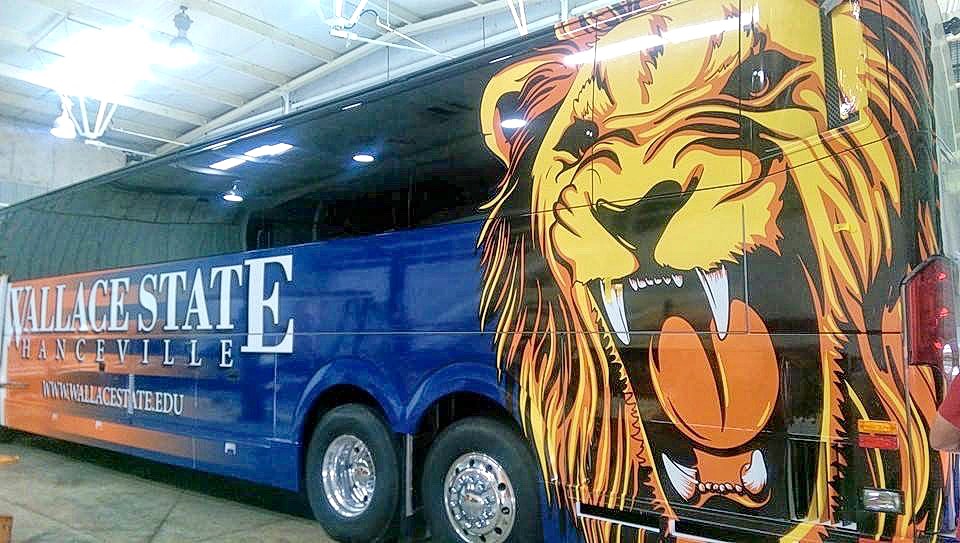 WSCC Wraps New Bus in Lion Pride Creative Design