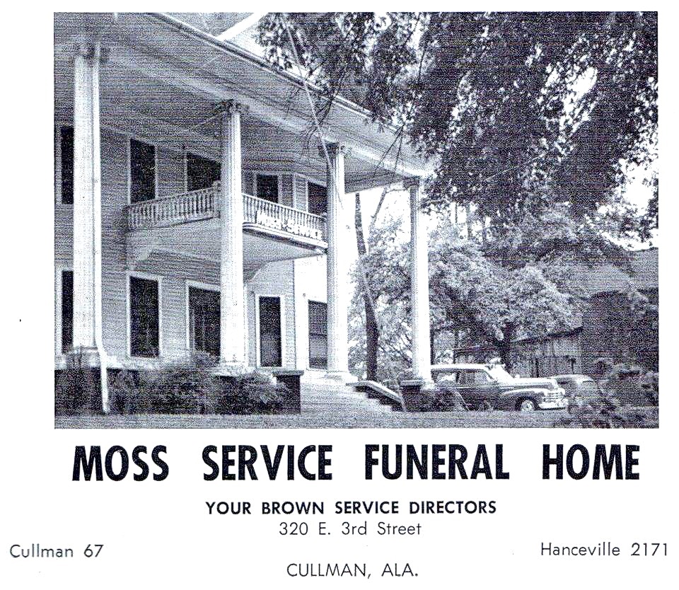 Mirroring History Moss Funeral Home The Cullman Tribune