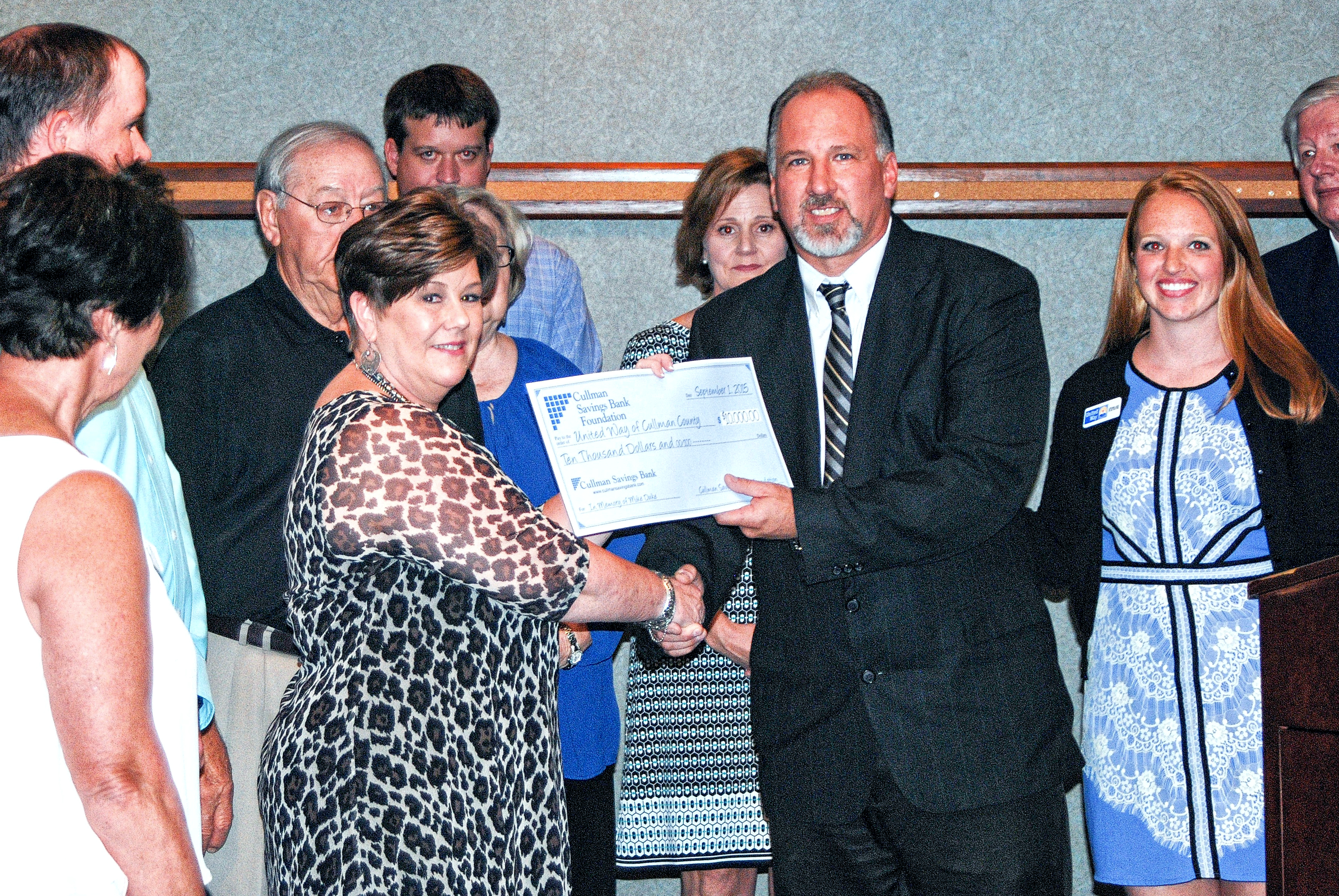 $10,000 Donation Kicks off United Way Campaign Sharon Schuler Kreps/CullmanSense