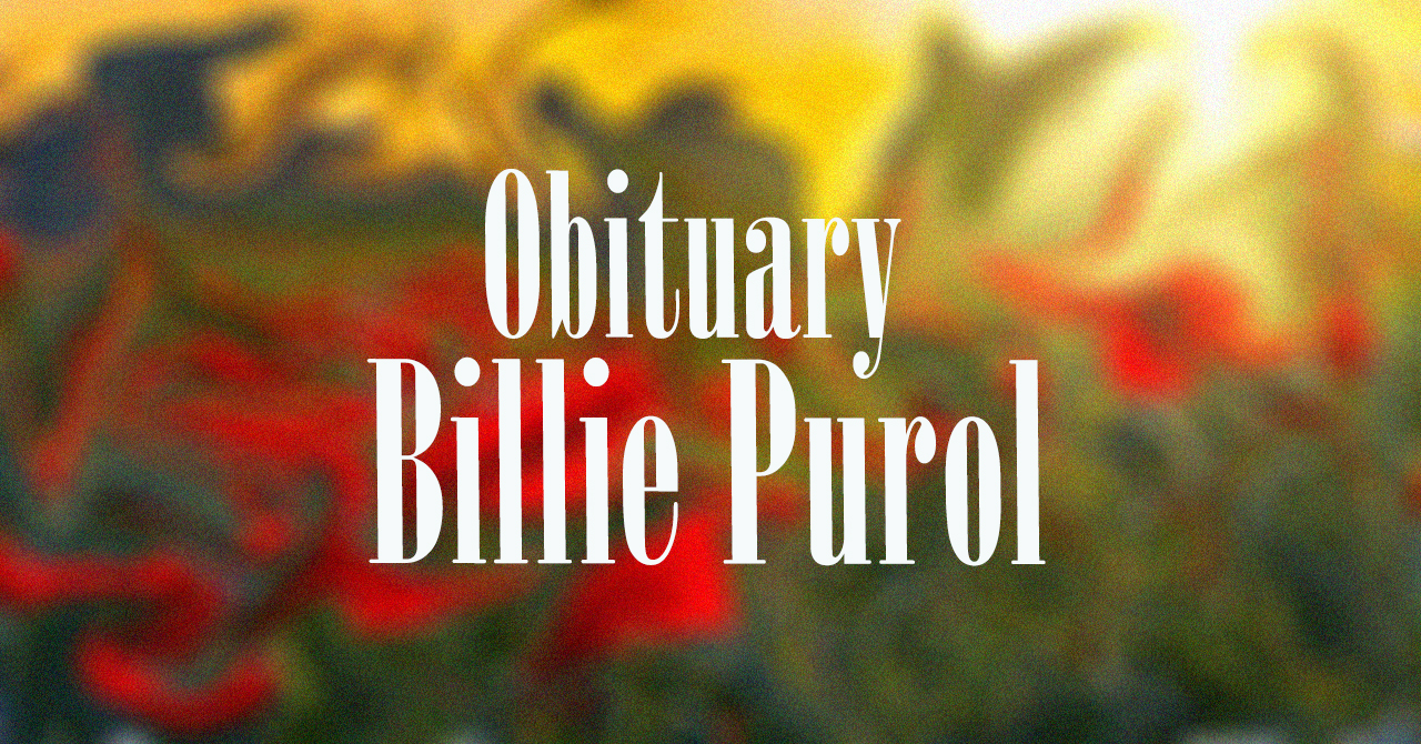 Obituary: Billie Purol billie_purol.jpg