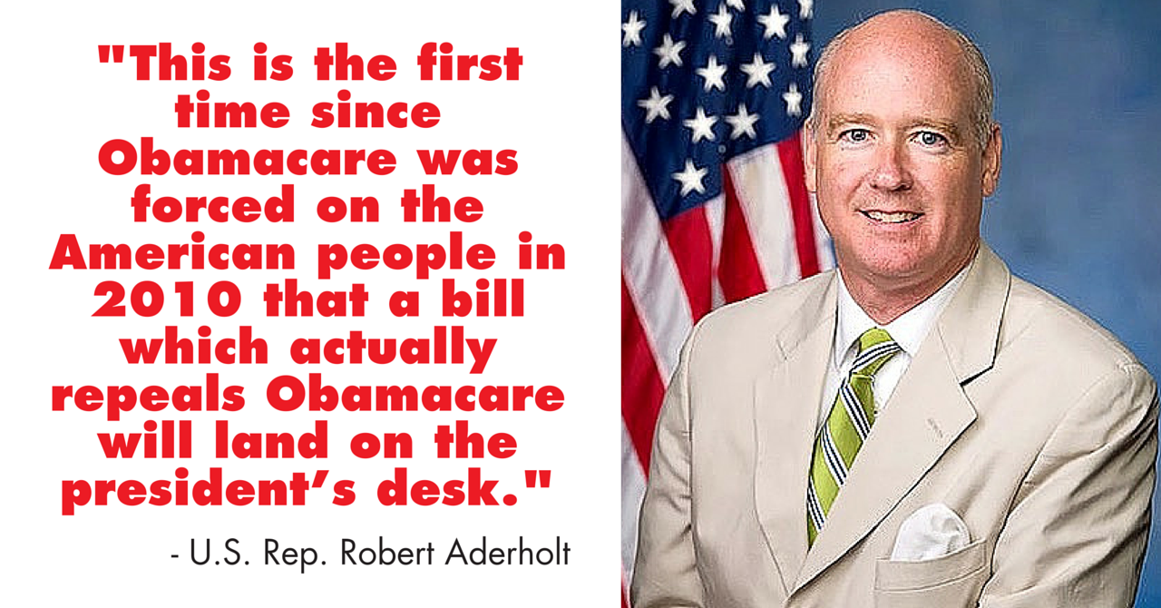 U.S. Rep. Robert Aderholt Issues Statement on Plans to Repeal Obamacare and Defund Planned Parenthood idcconvention.org