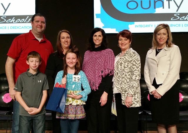 Welti’s Aliyah Ryan Named 2016 Cullman County Spelling Bee Champion Courtesy of Denise Schuman