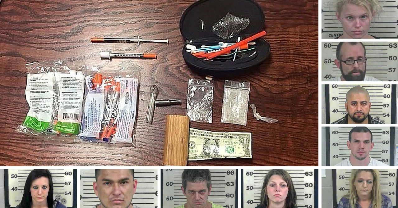 Execution of Search Warrant Leads to Arrest of Nine; Meth Seized