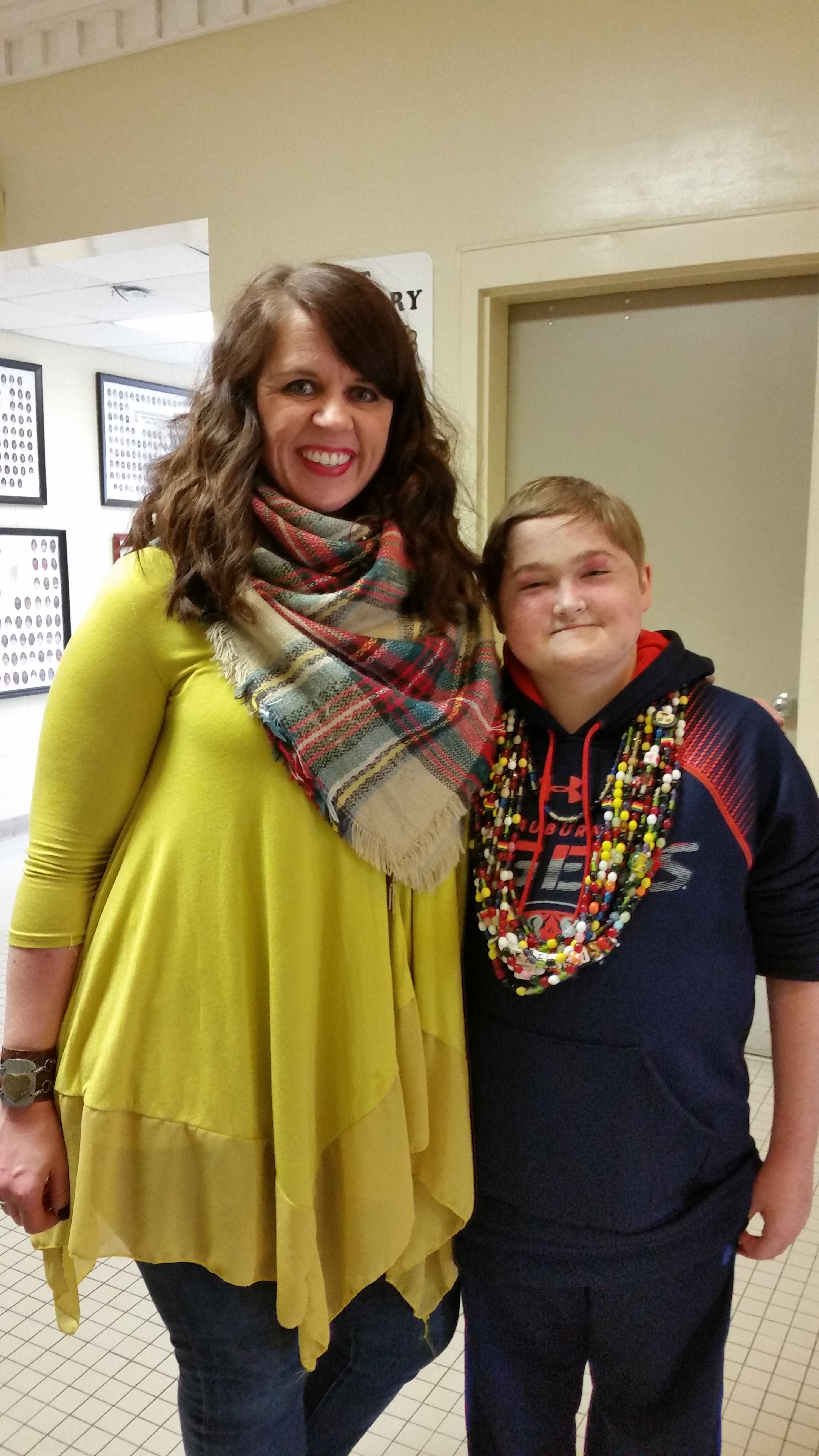 EES Student Kaeden Dawson Shares Beads of Courage Sharon Schuler Kreps