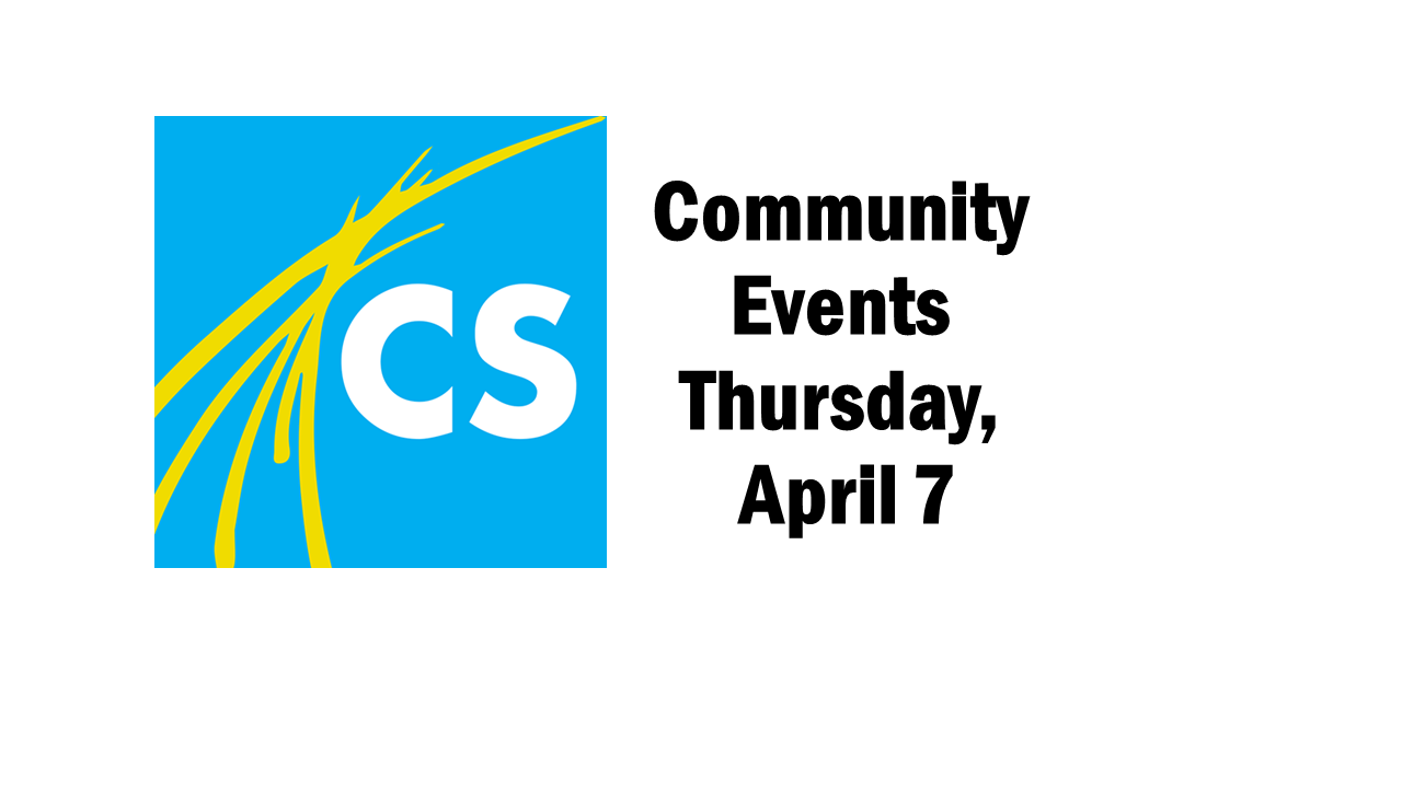 Community Events: Thursday, April 7 slide1.png