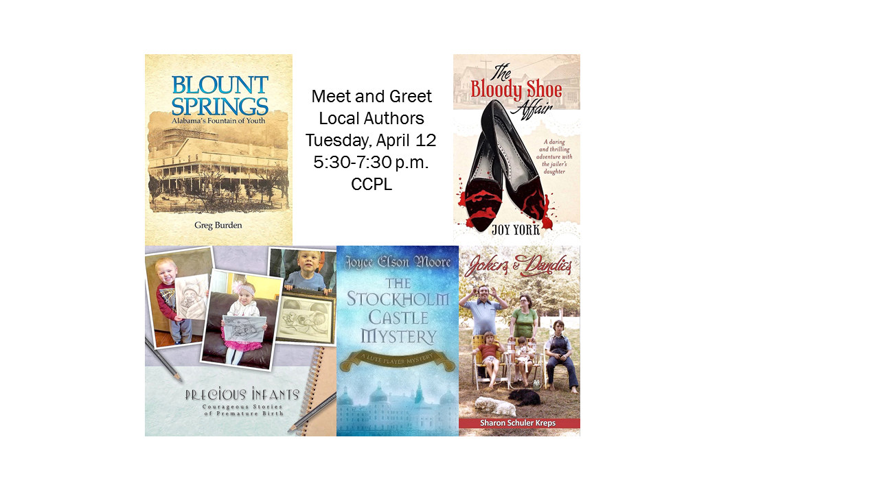 In Honor of National Library Week, CCPL Invites You to Meet and Greet Local Authors slide1.png