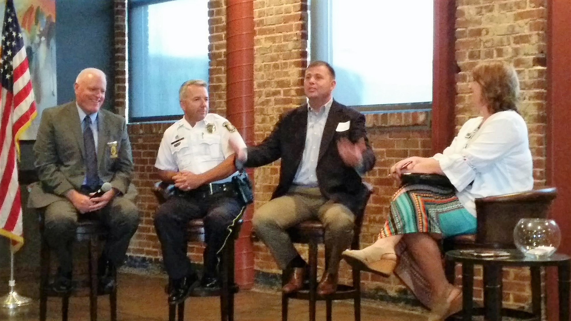 LOCK, LOAD & LIABILITY: Law enforcement forum held at Chamber luncheon Sharon Schuler Kreps