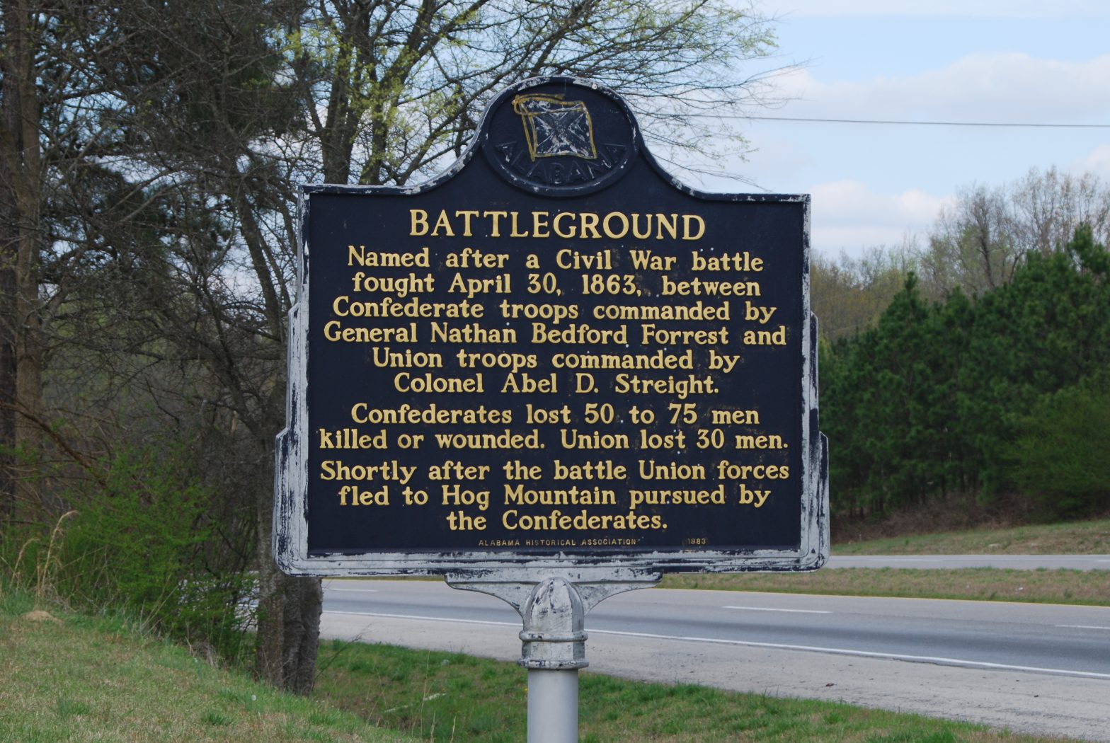 Signs of the times Battleground historical marker The Cullman Tribune