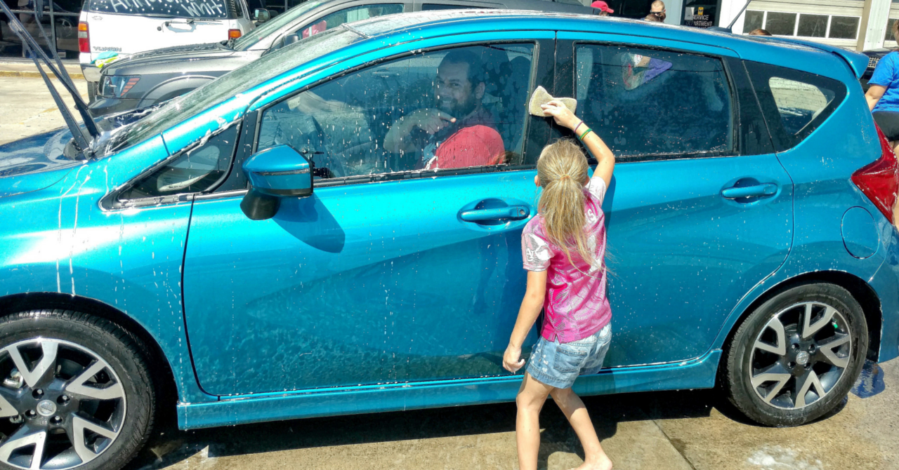 Benefit car wash held today at McGriff Tire for Anna Hughes Amy Hasenbein Leonard/CullmanSense