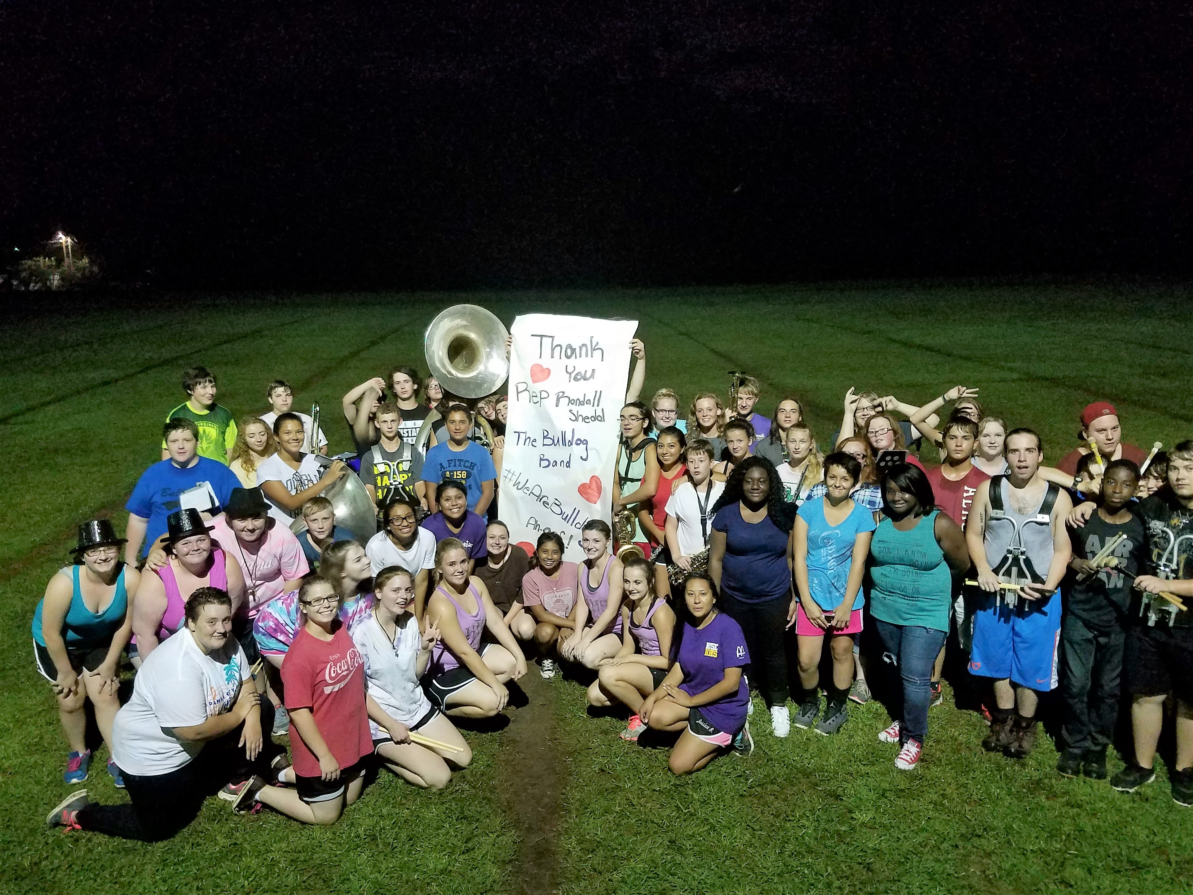 Hanceville High marching band gets help from Shedd hanceville_bulldog_band.jpg