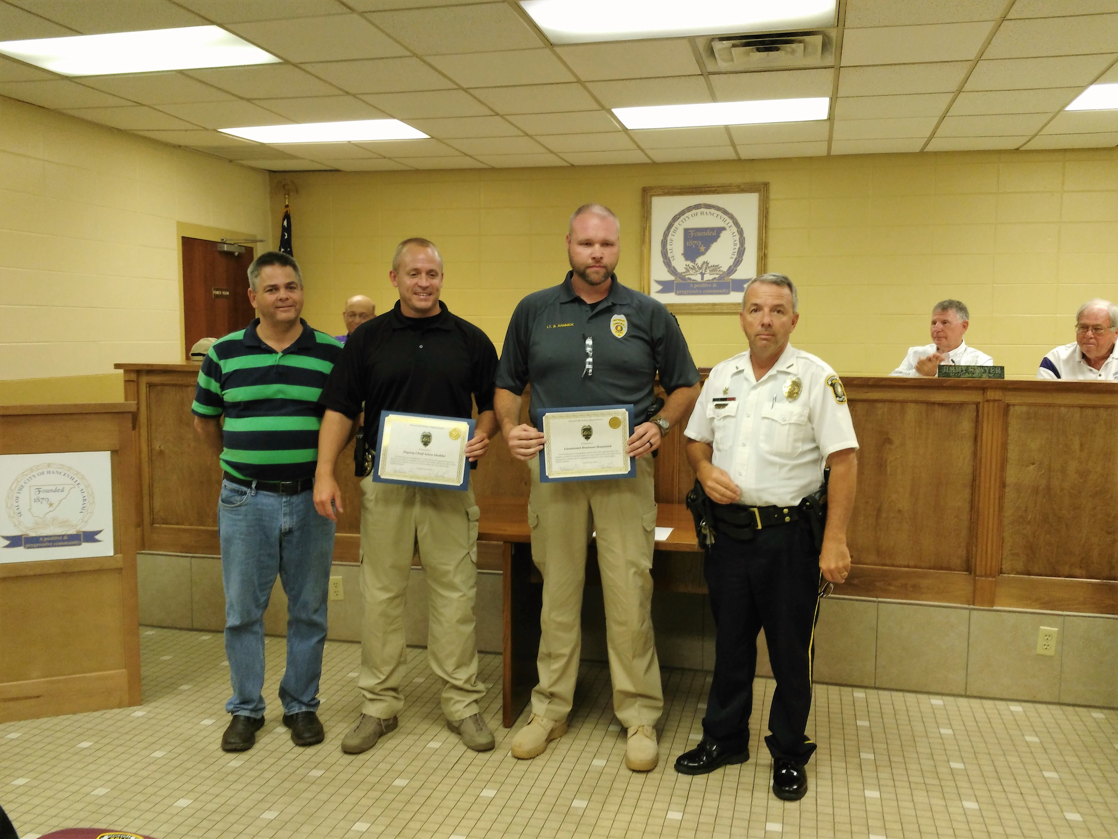 Hanceville police officers recognized for their role in busting national auto theft ring Andrew Cryer