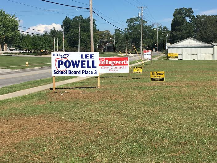 City receiving numerous complaints about campaign signs File Photo