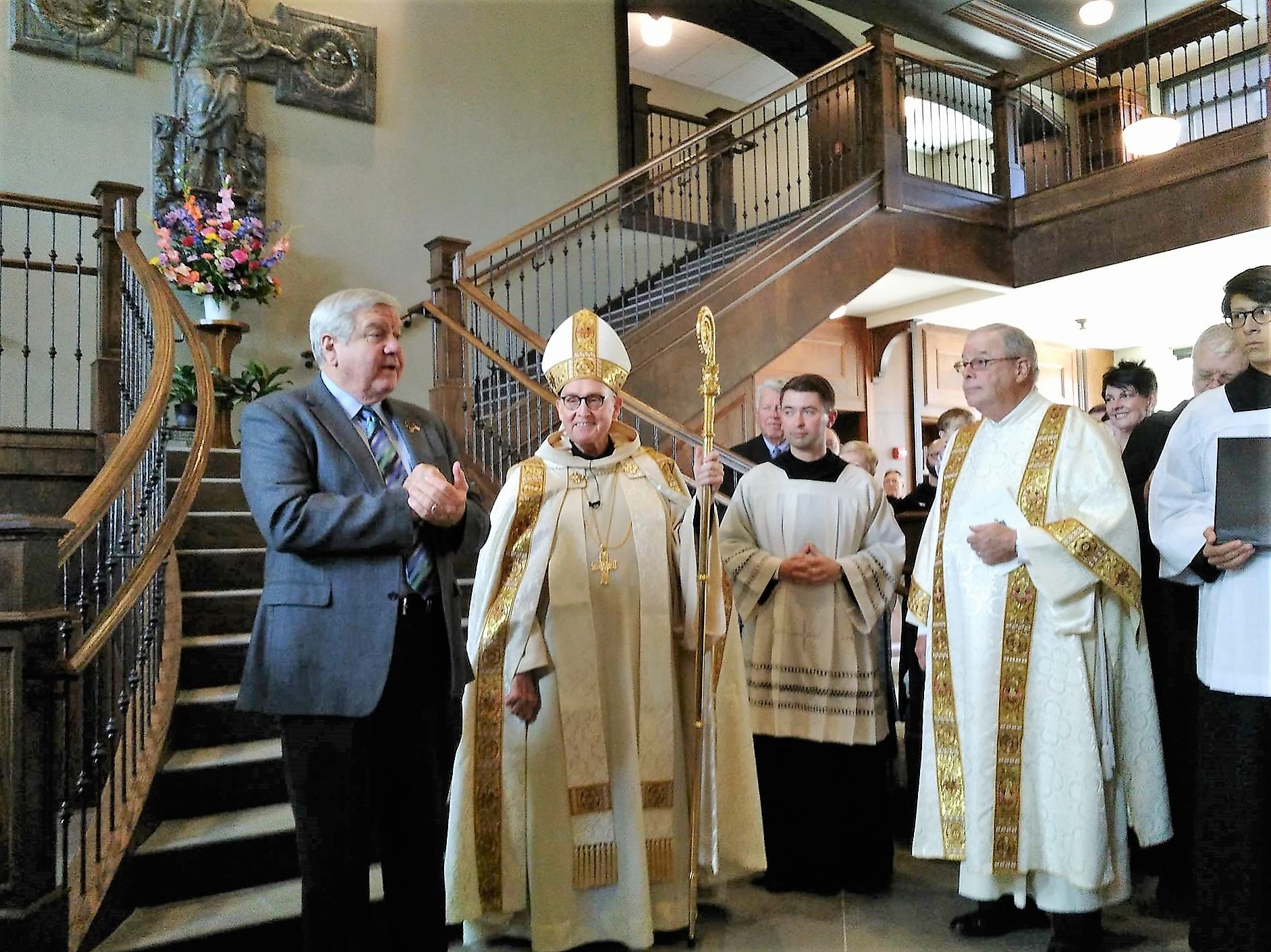 Newly renovated library rededicated as part of St. Bernard’s 125th Anniversary celebration Andrew Cryer