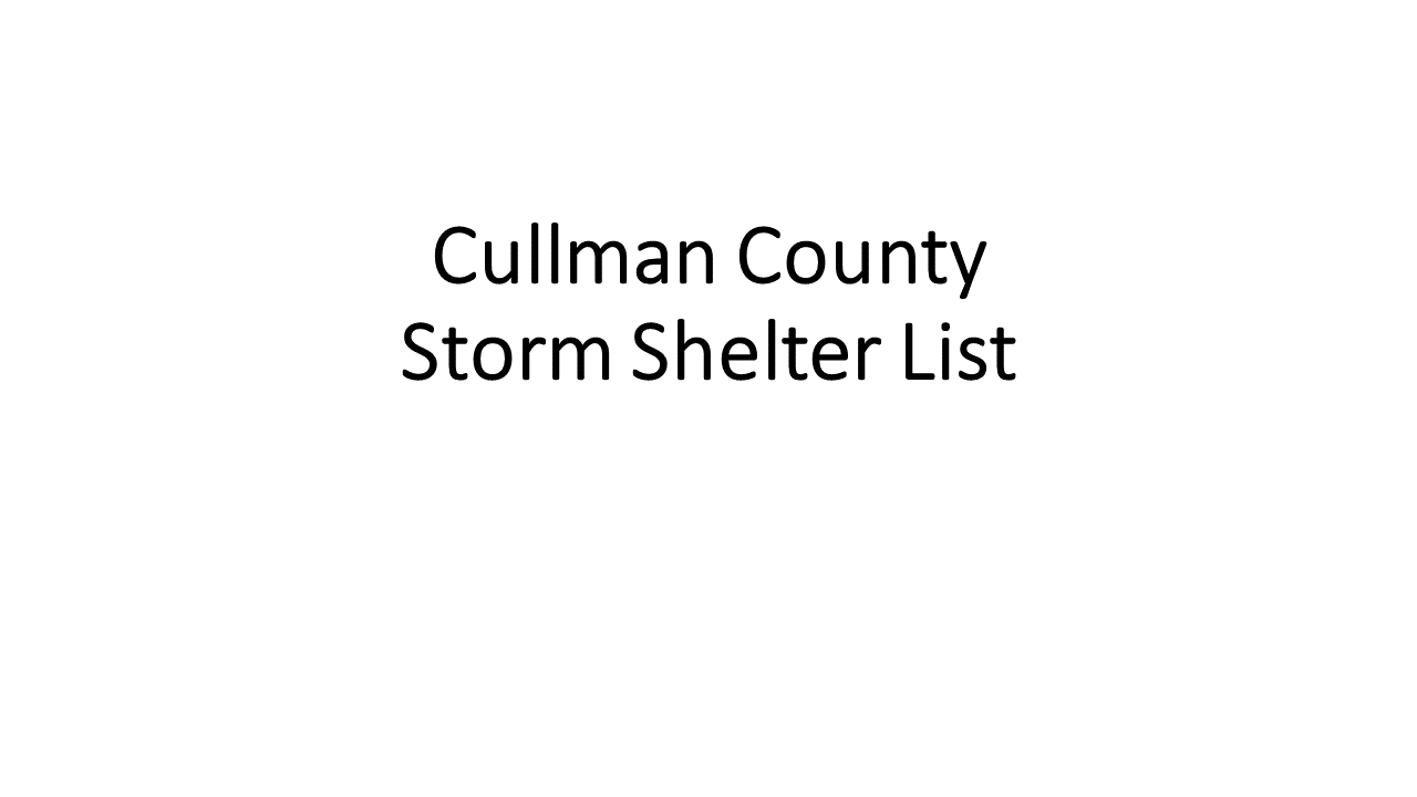 List of Cullman County storm shelters slide1.png