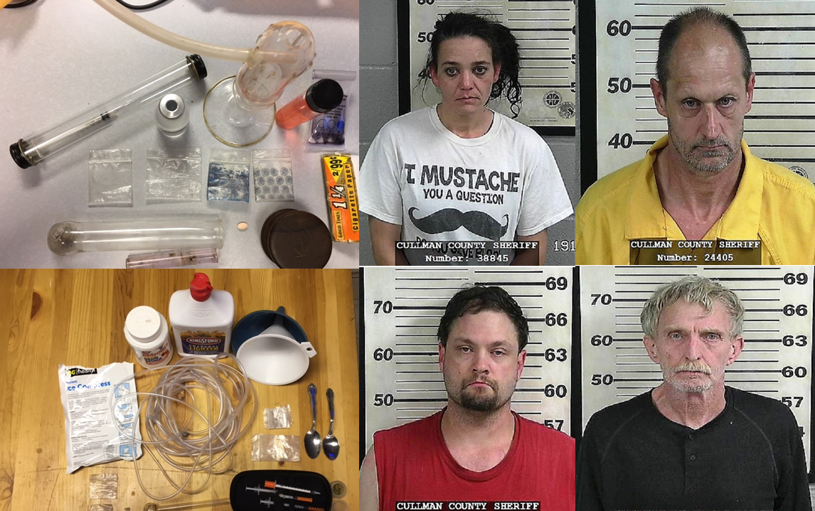 Sheriff’s Office nets liquid meth and active meth lab in 4 arrests CCSO