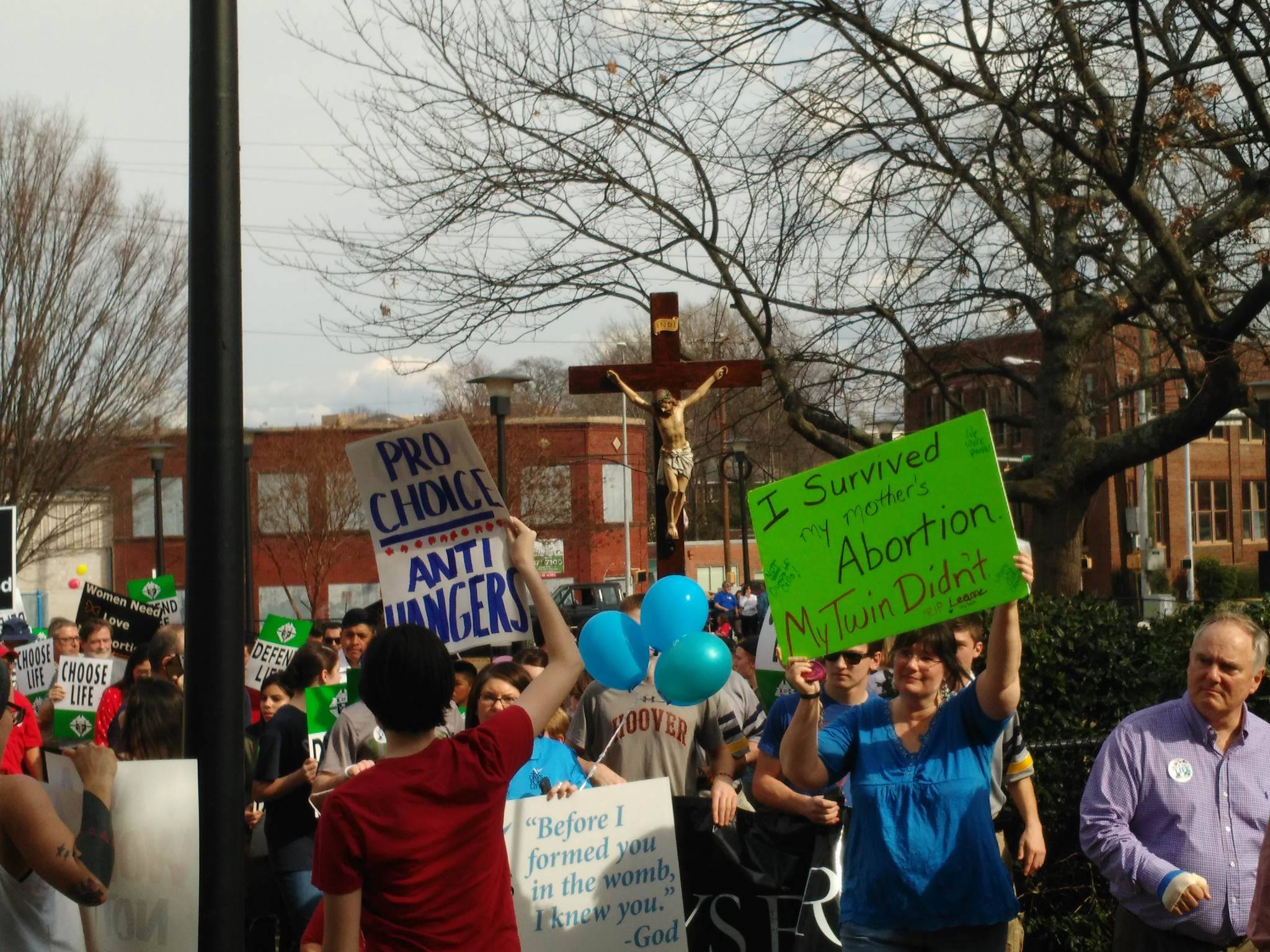 Local activist joins pro-life, pro-choice march in Birmingham Andrew Cryer
