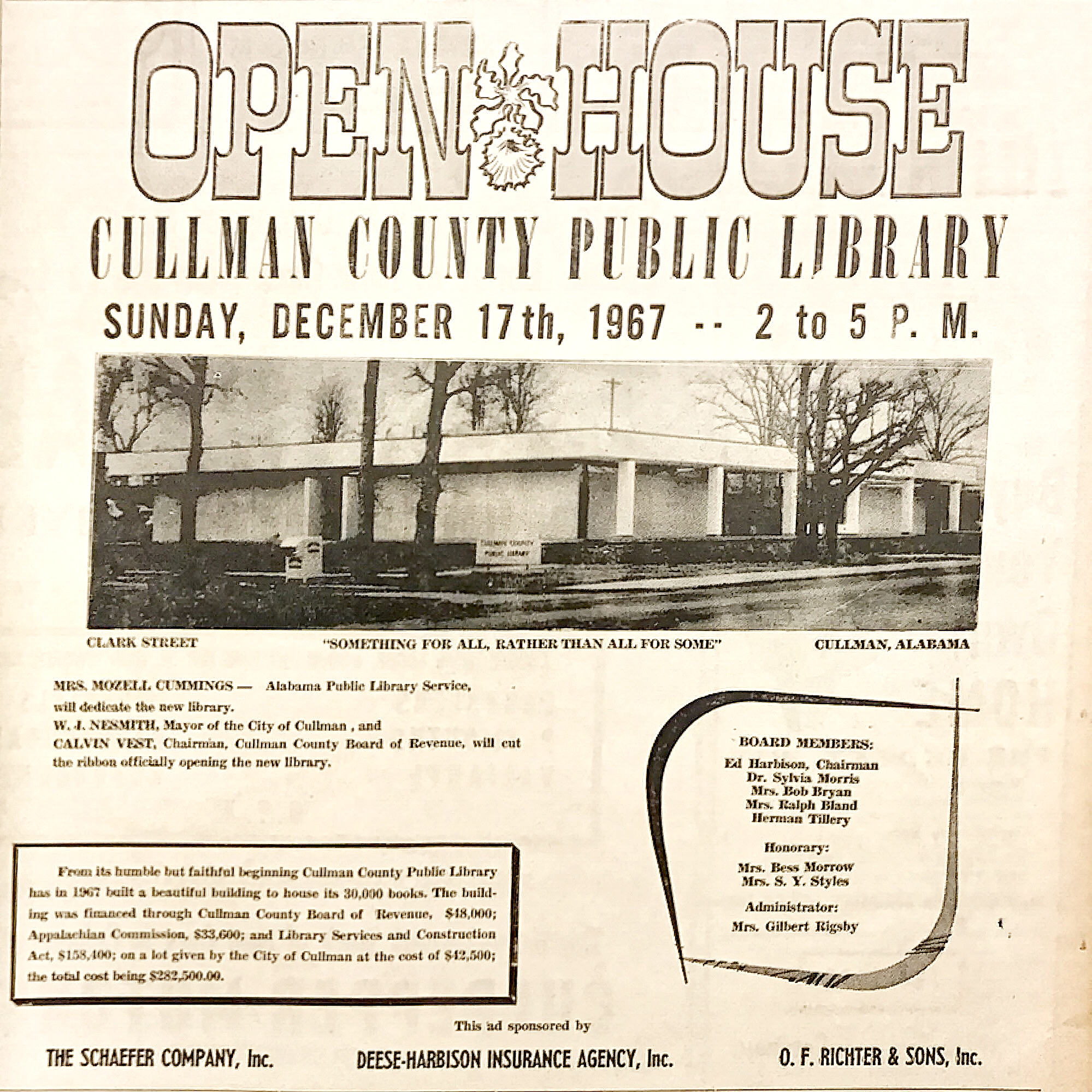 History of the Cullman County Public Library System: Part 2: An era of changes (1945-1970) Tribune Archives