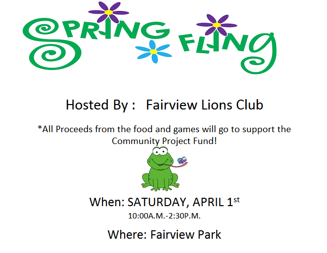 Fairview gearing up for Spring Fling April 1