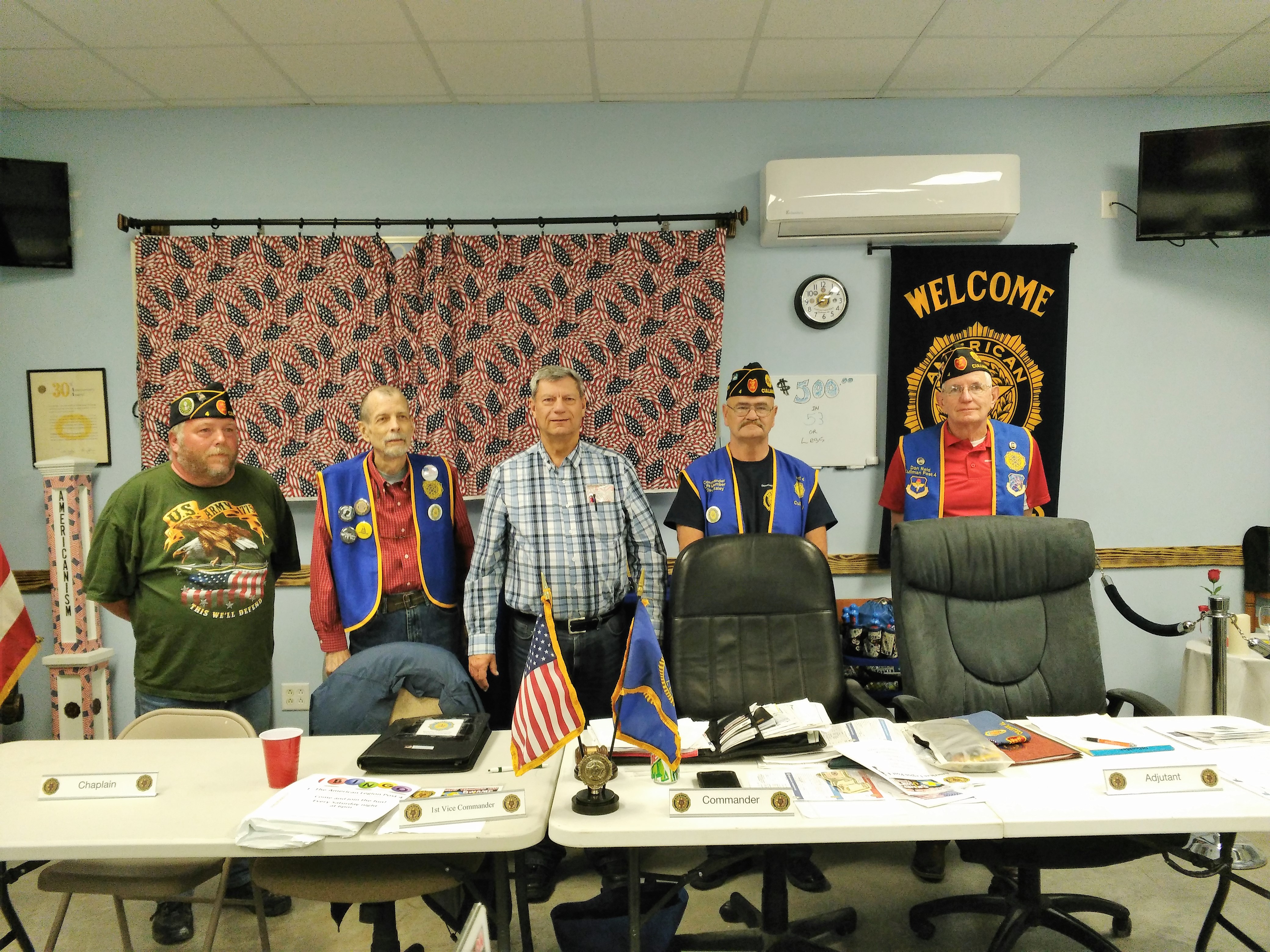 Catching up with American Legion Post 4; Swamp John’s today at 4 Andrew Cryer