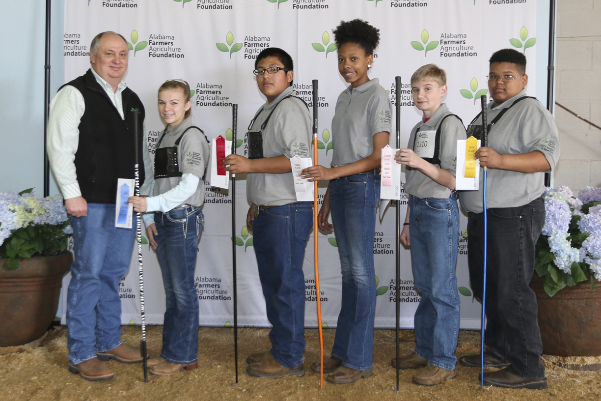 Local youth place in Intermediate Showmanship art Alabama Junior Beef Expo Mary Johnson, ALFA Farmers