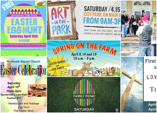 Saturday event guide: April 15