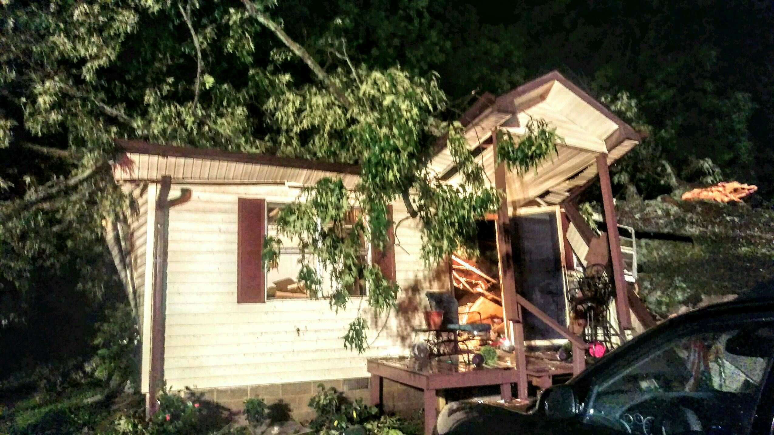 3 people rescued overnight after storm blows tree onto house Brian Bradberry