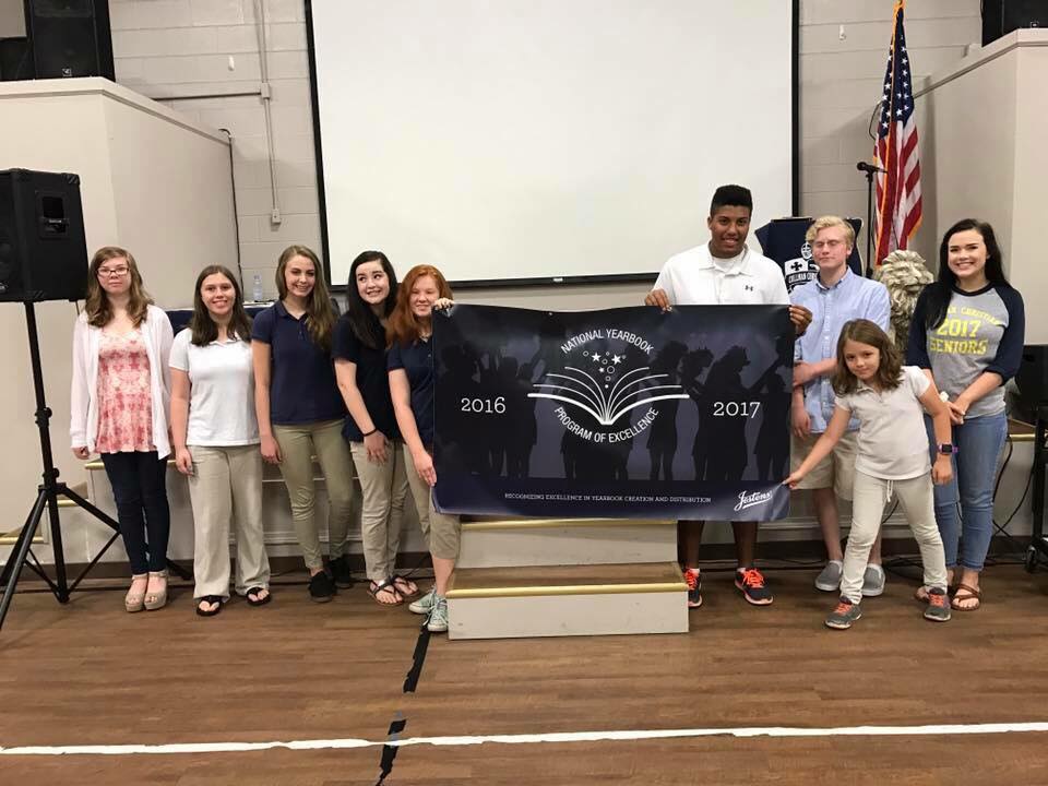 Cullman Christian School yearbook team wins national award