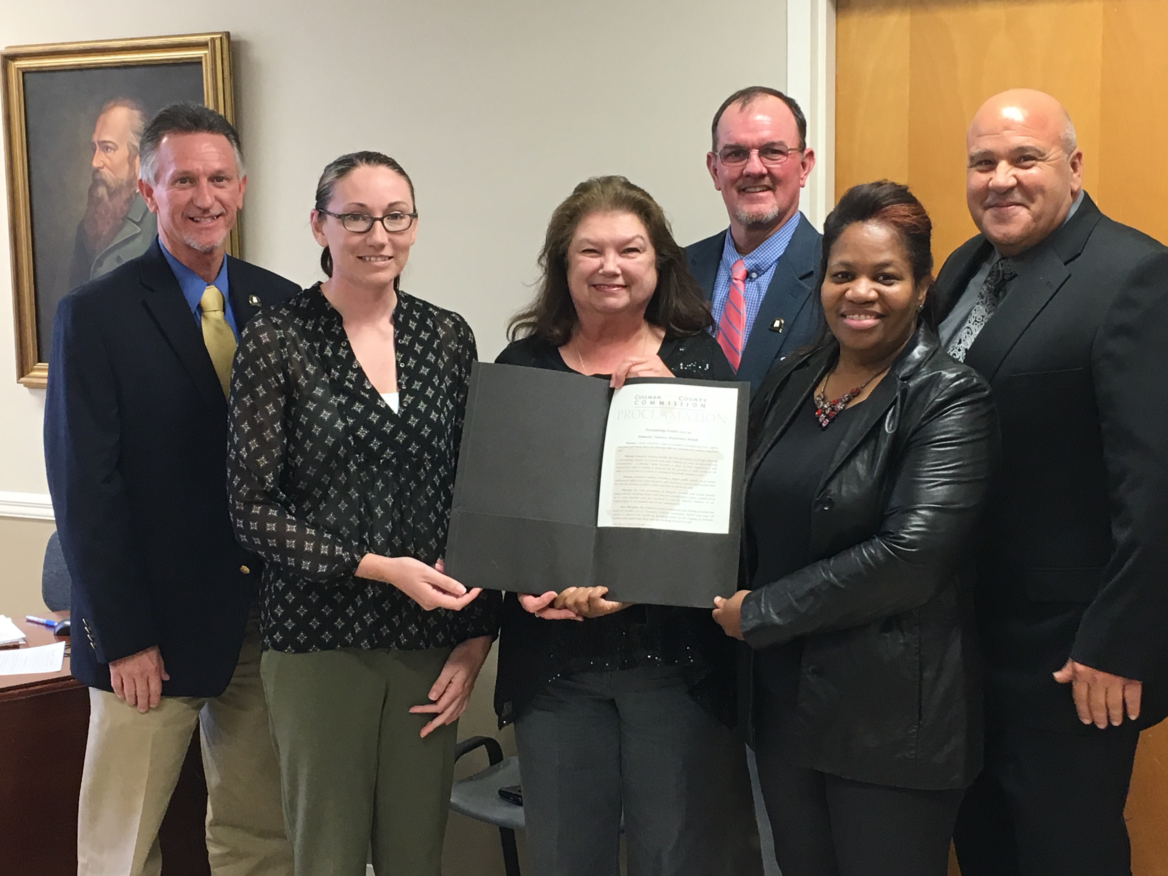 County proclaims October Domestic Violence Awareness Month