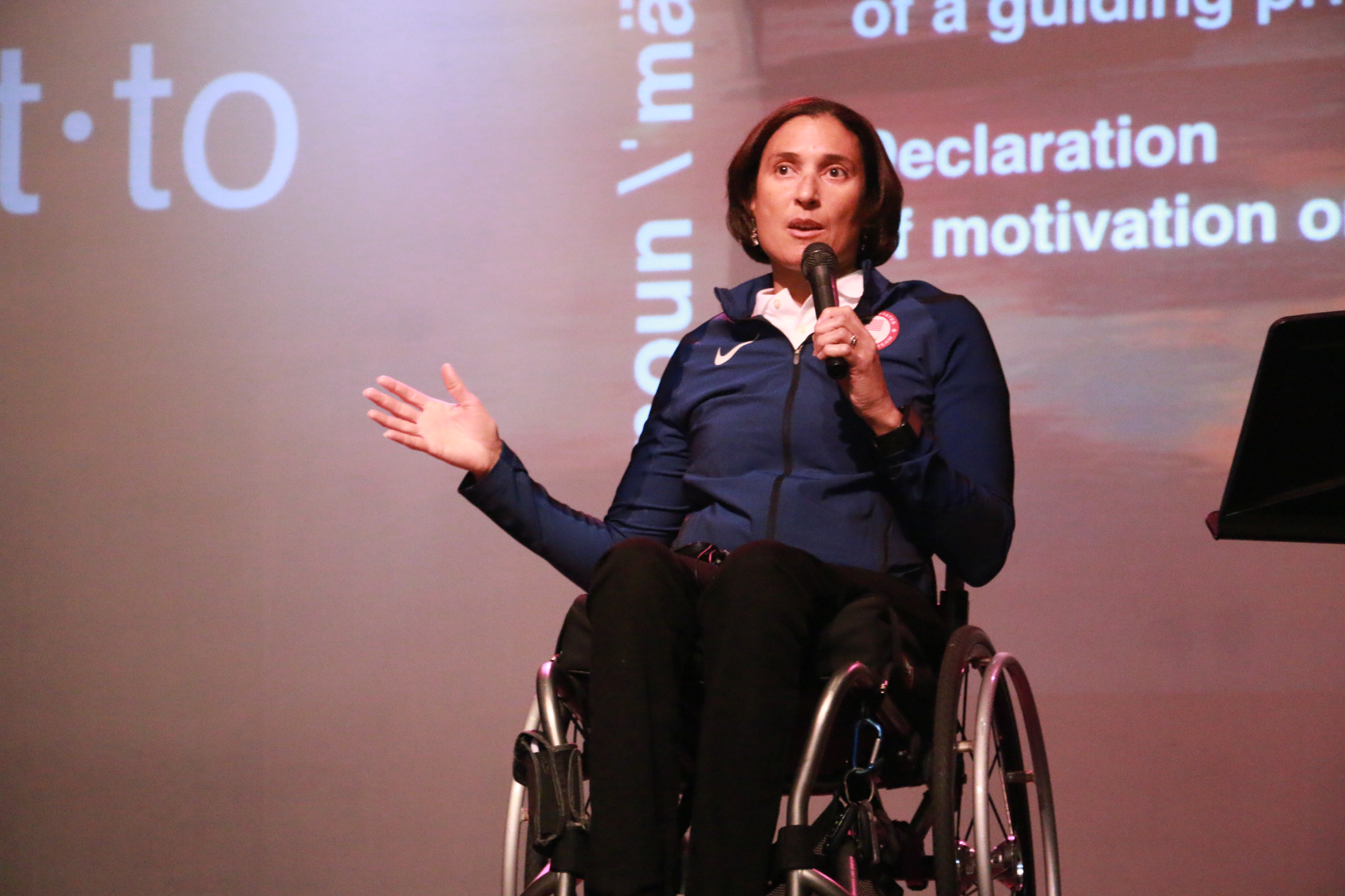 Author/athlete Tricia Downing delivers inspirational message at Wallace State tricia_downing.jpg
