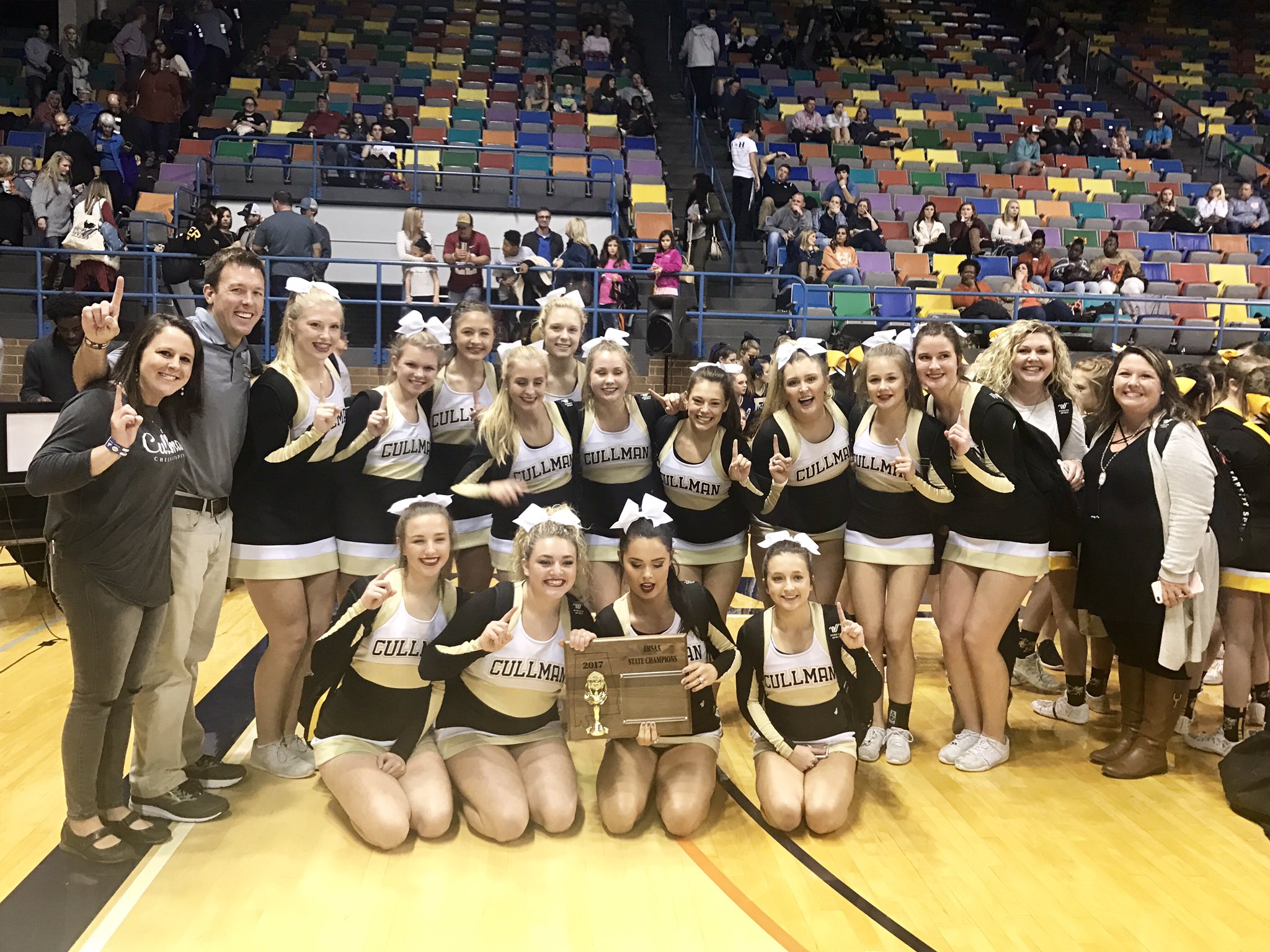 Give me a C! CHS cheerleaders win state title for 2nd year in a row