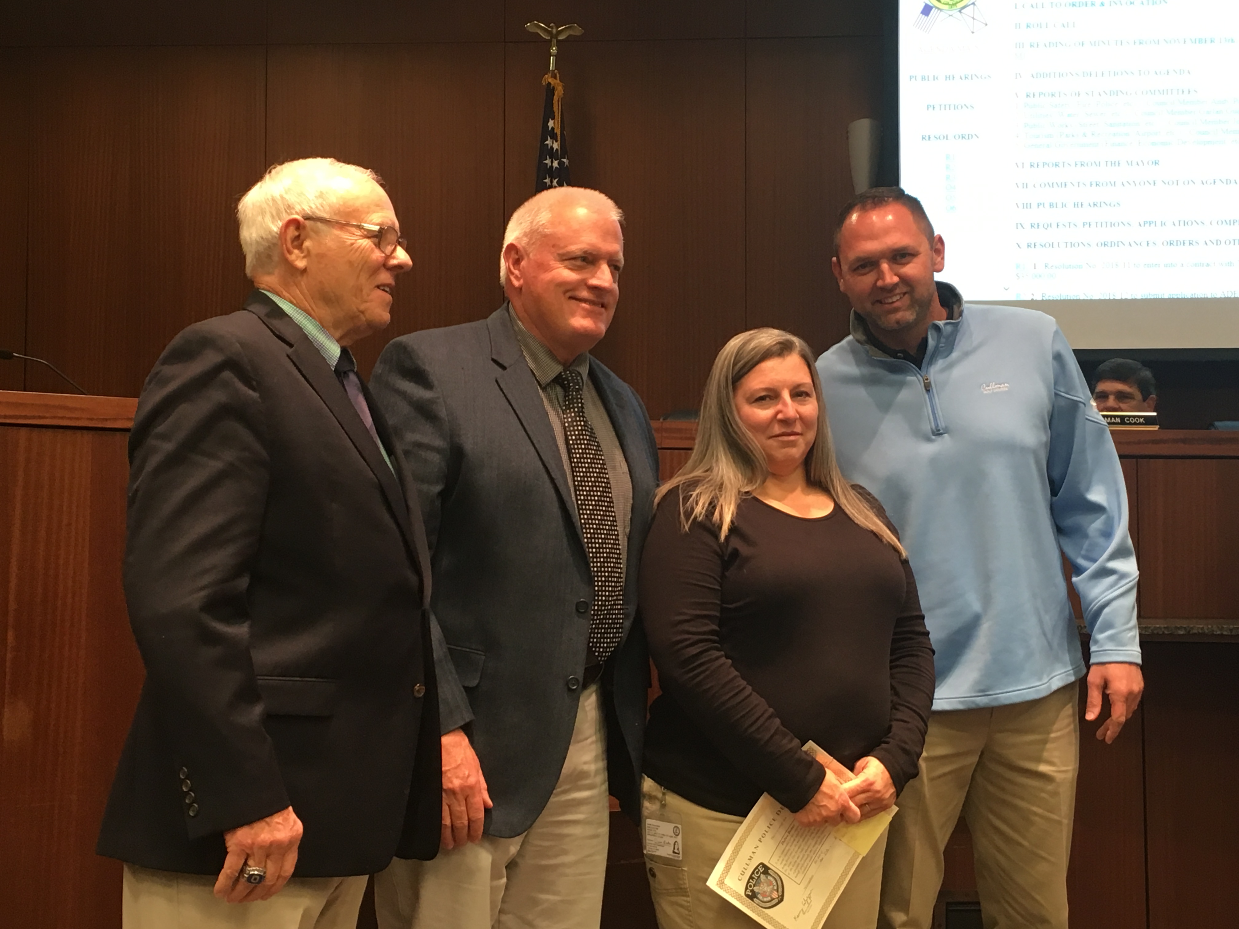 Cullman council honors officers, dispatchers; city water and sewer rates going up