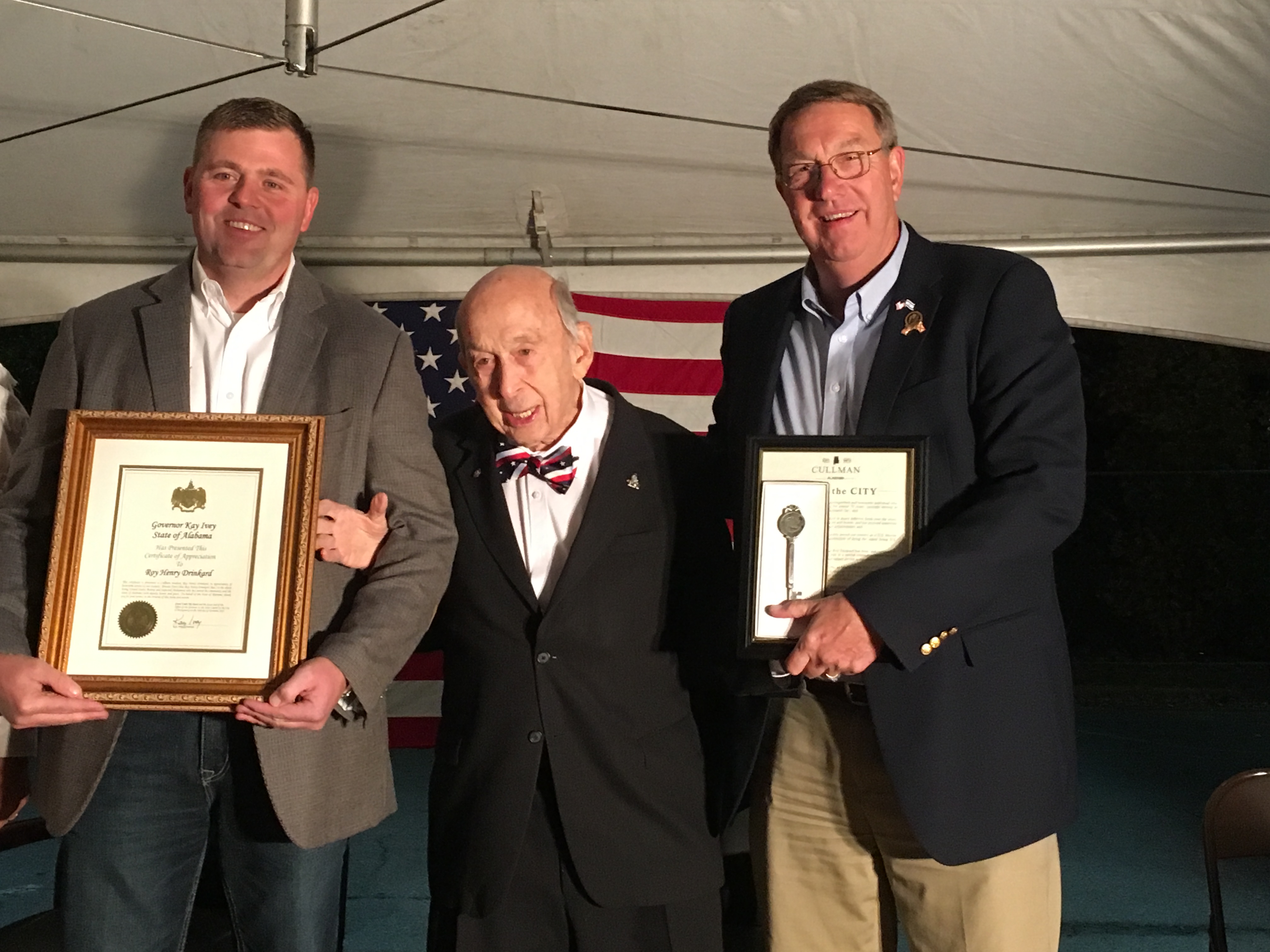 Developer, Marine veteran Roy Drinkard receives key to the city