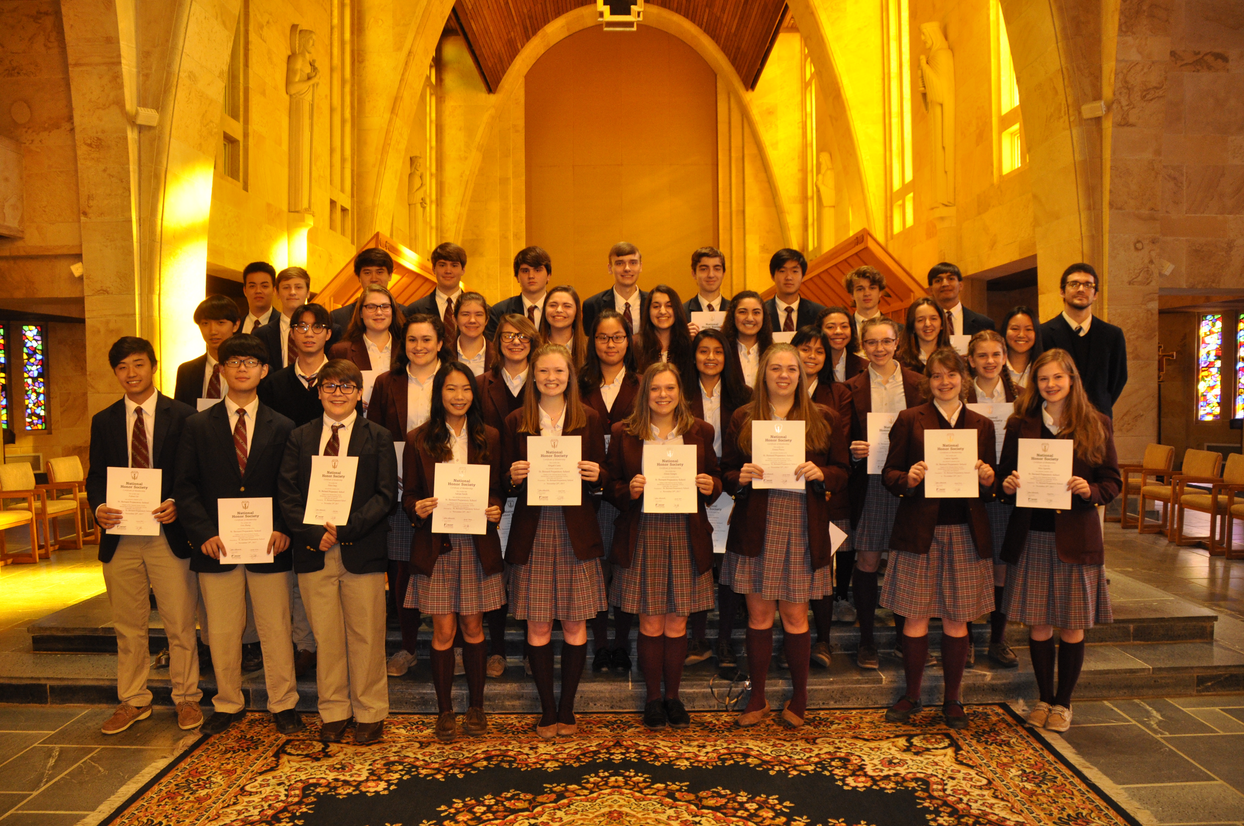 Saint Bernard Prep inducts 36 into National Honor Society st._bernard_honor_society_inductees.jpg