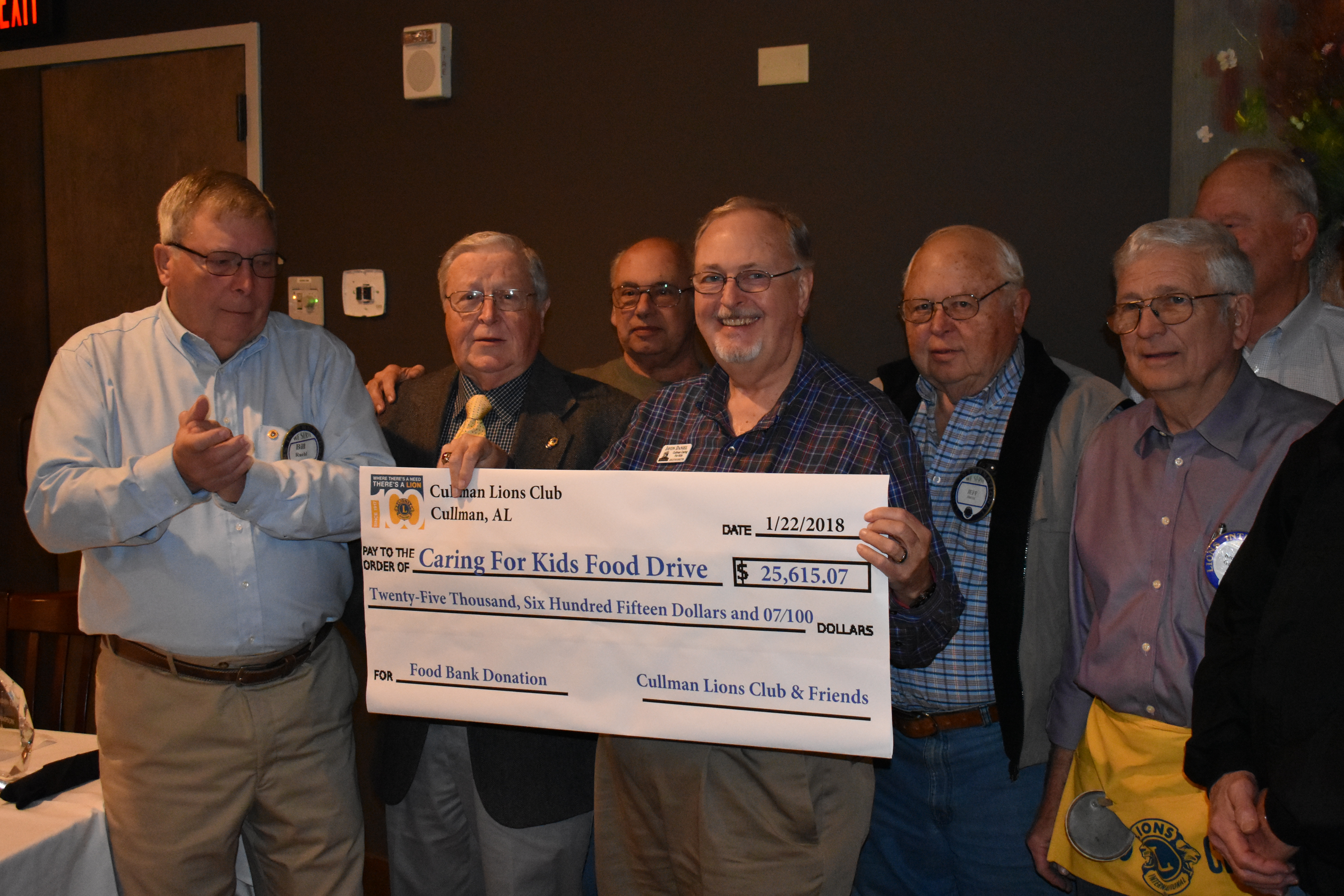 Cullman Lions donate $25K to Cullman Caring for Kids
