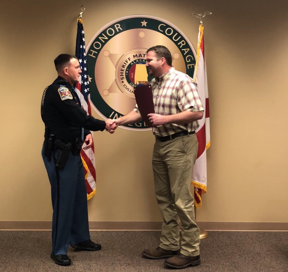 Trooper G.W. Parker recognized for heroic actions in Cullman wreck