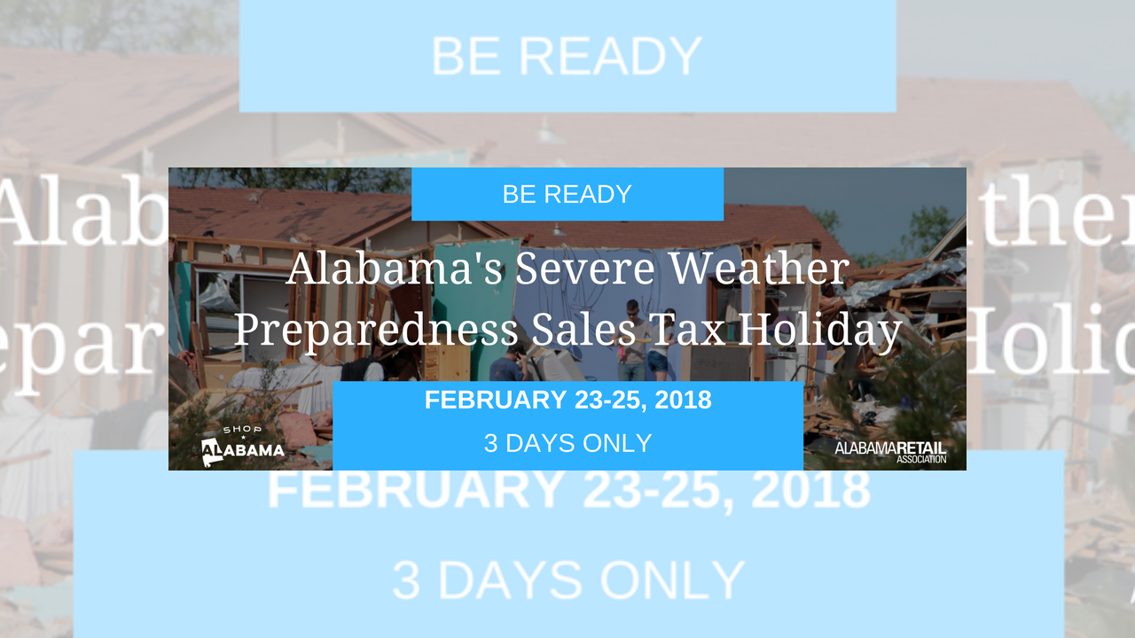 Severe Weather Sales Tax Holiday this Friday-Sunday