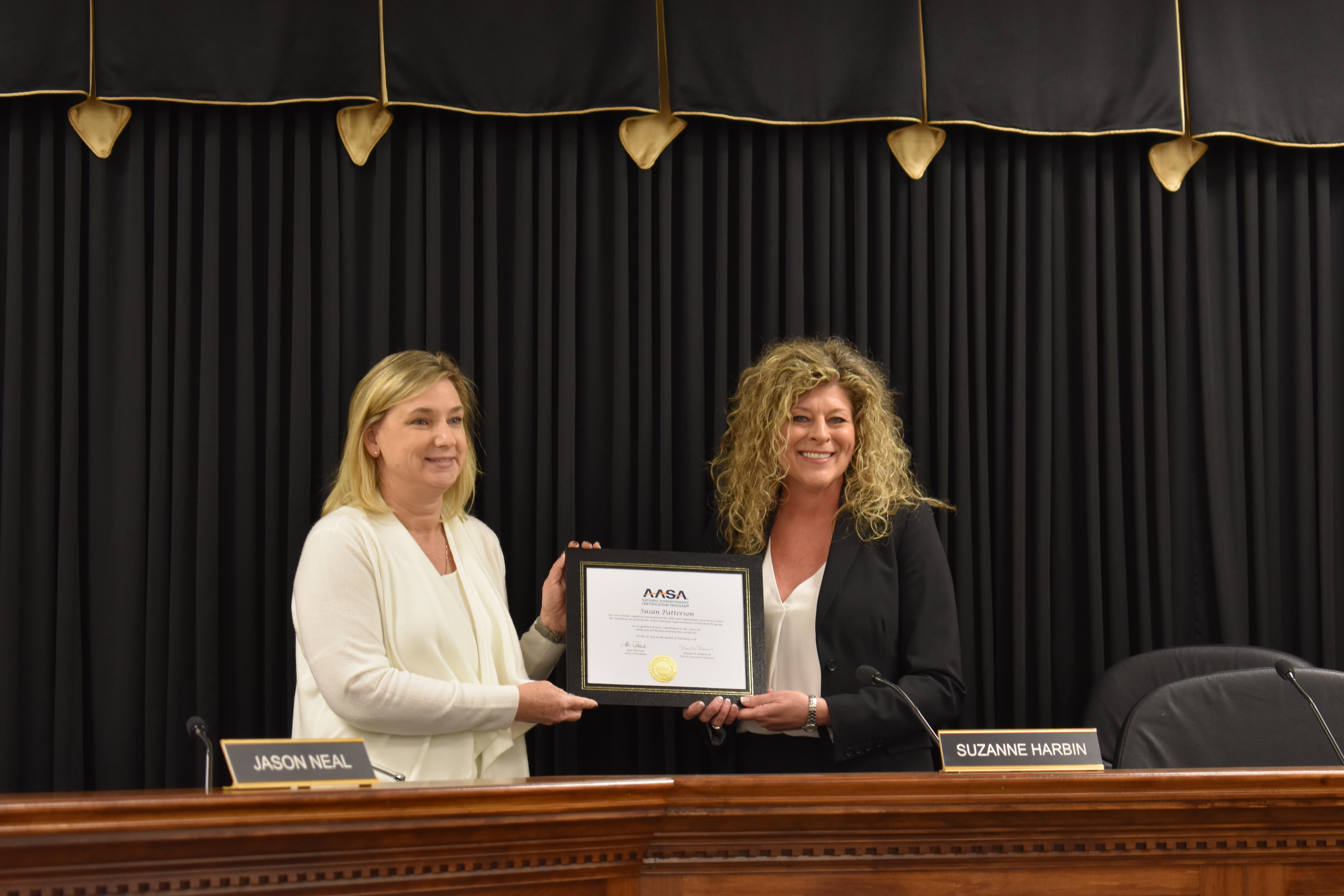 Patterson earns National Superintendent Certification