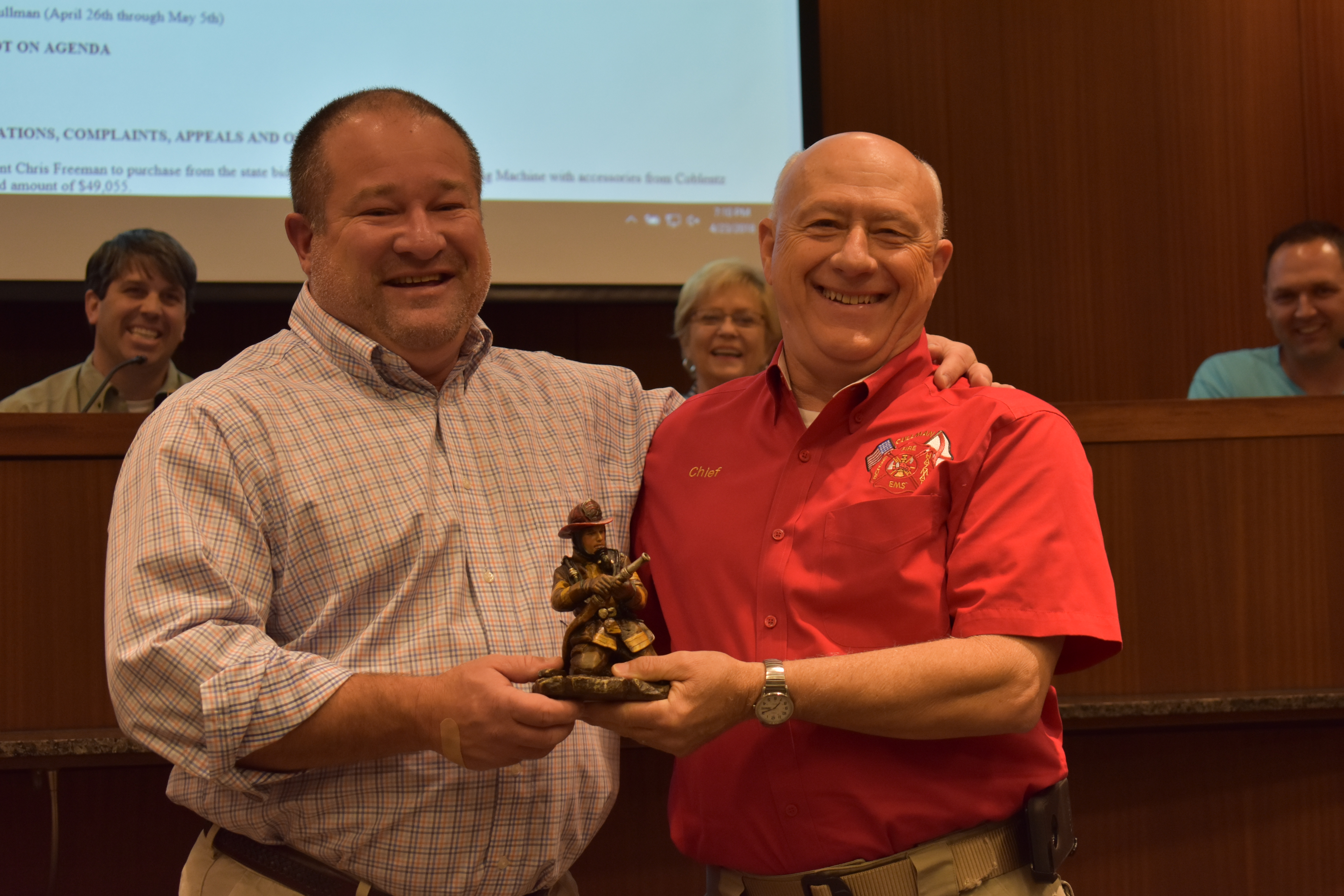 Cullman City Council honors fire chief Edward Reinhardt; city revenues up 4.5% main.jpg