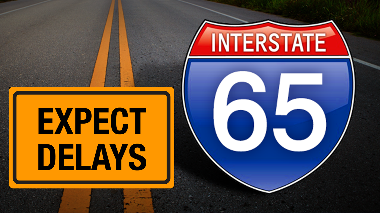 Expect delays on I-65 South near Colony exit this weekend, April 20-23