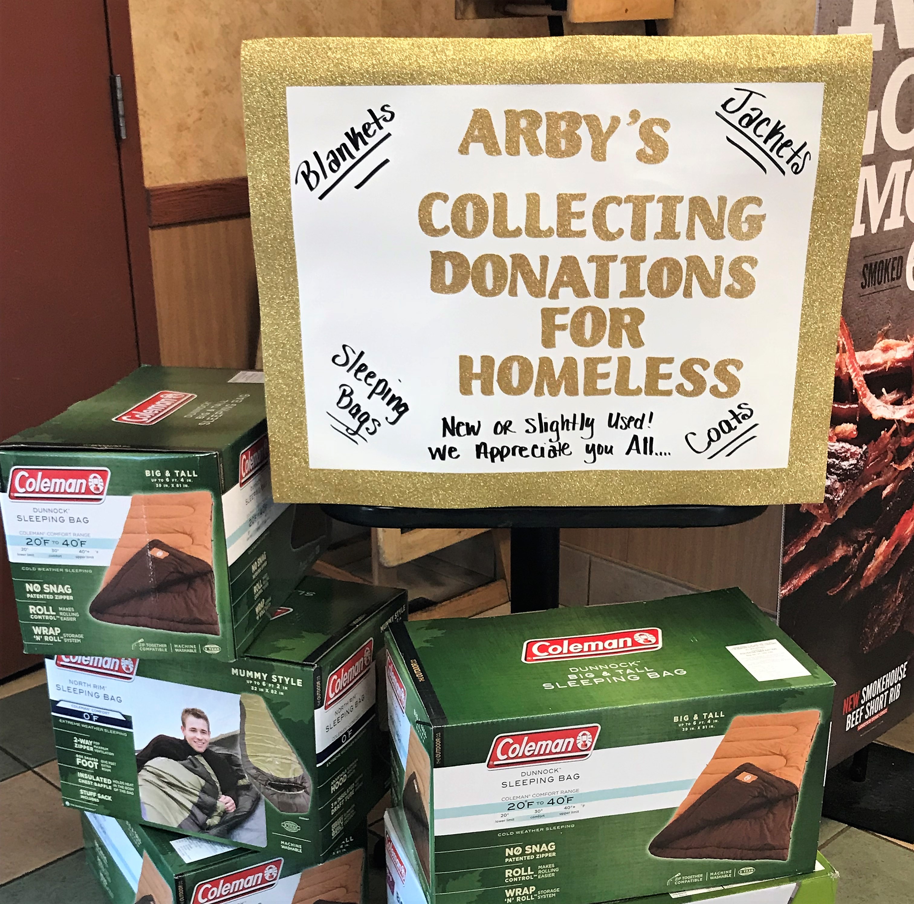 Cullman Arby’s collecting items for area homeless in September Christy Perry for The Cullman Tribune