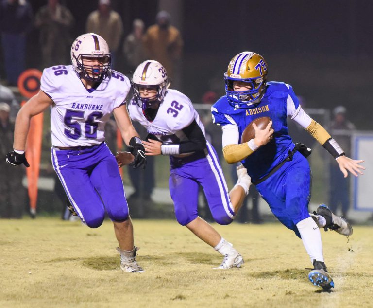 PREP FOOTBALL PLAYOFFS Addison rolls past Ranburne, 2615, to advance