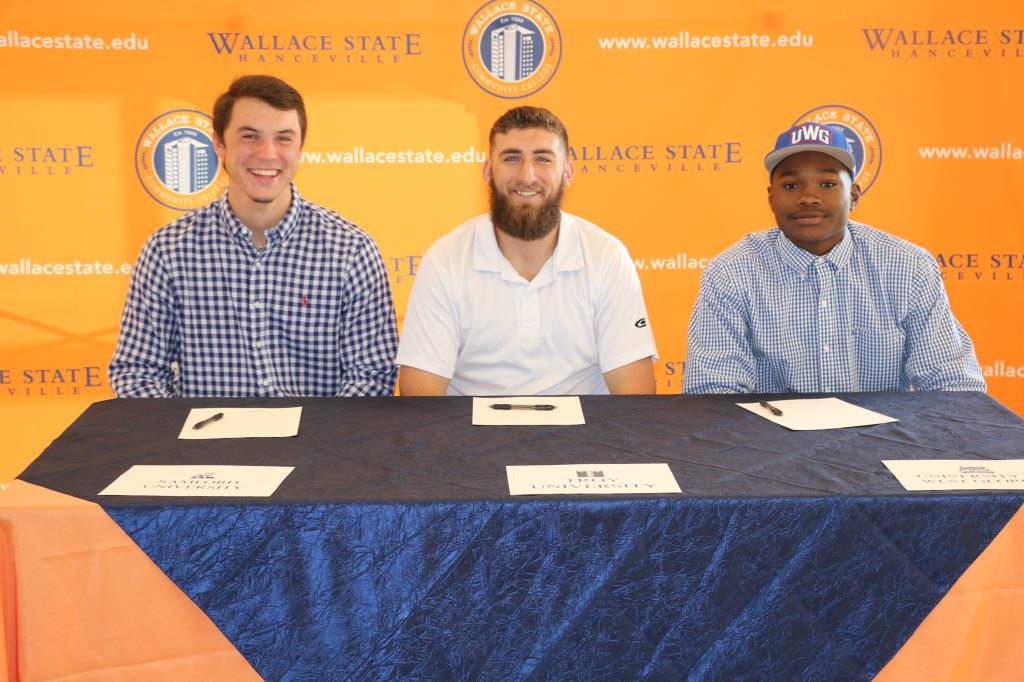COLLEGE BASEBALL: Wallace State has three sophomores sign with four-year programs