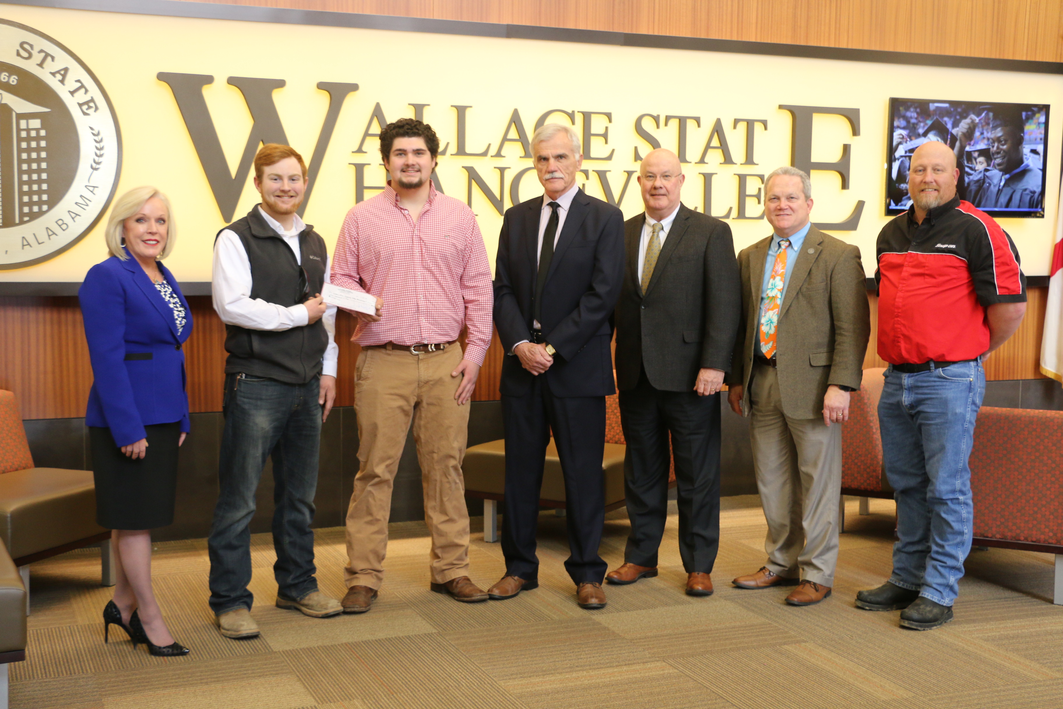 Wallace State Diesel Technology students Zachary Benefield, Kyle Keck inaugural recipients of Alabama Trucking Association scholarship alabama_trucking_association_presents_scholarships.jpg
