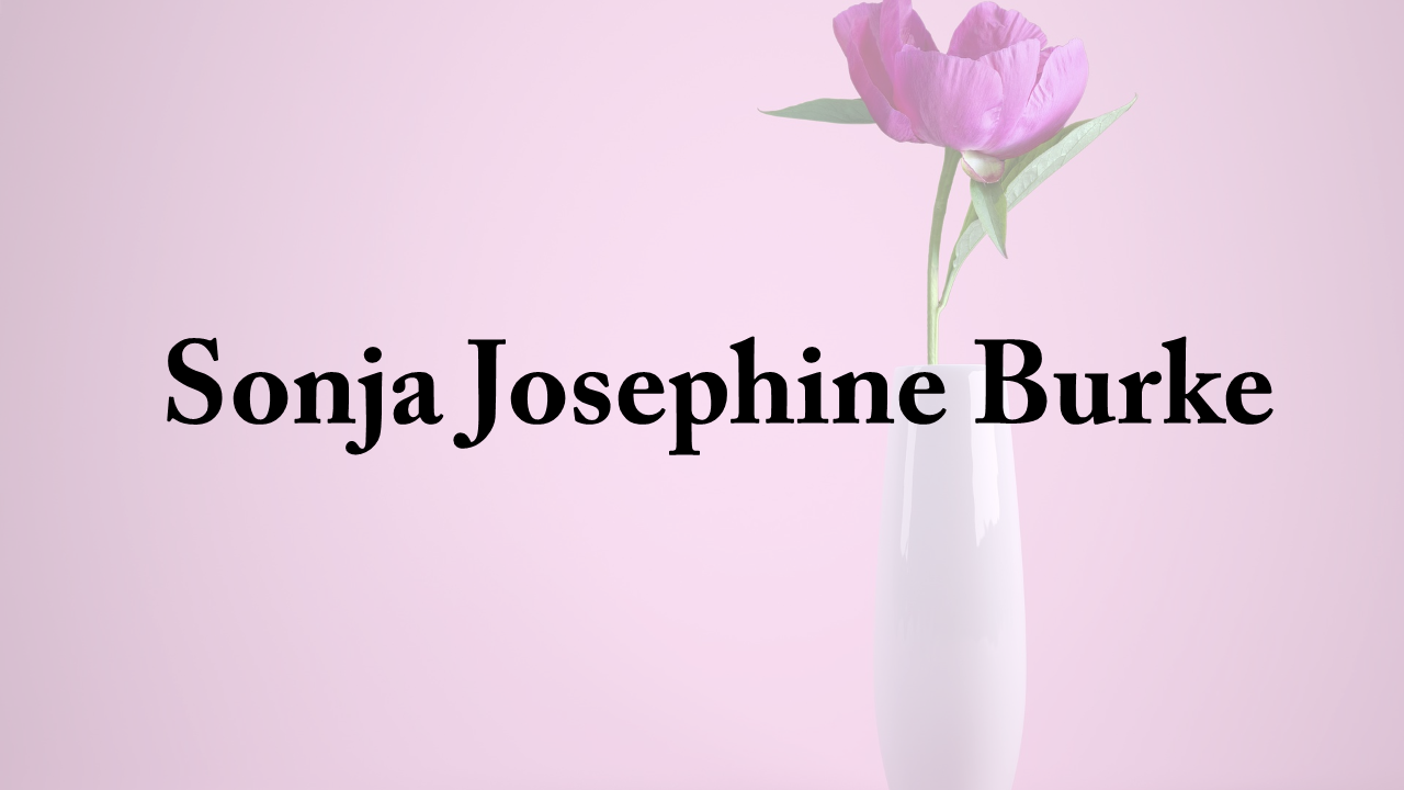 Obituary: Sonja Josephine Burke sonja_josephine_burke.png