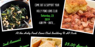 Holly Pond Lions Club Beans ‘n Greens Supper- Saturday, Feb. 23 at the Lions Clubhouse 51616510_397811890986233_618724643540303872_n.jpg